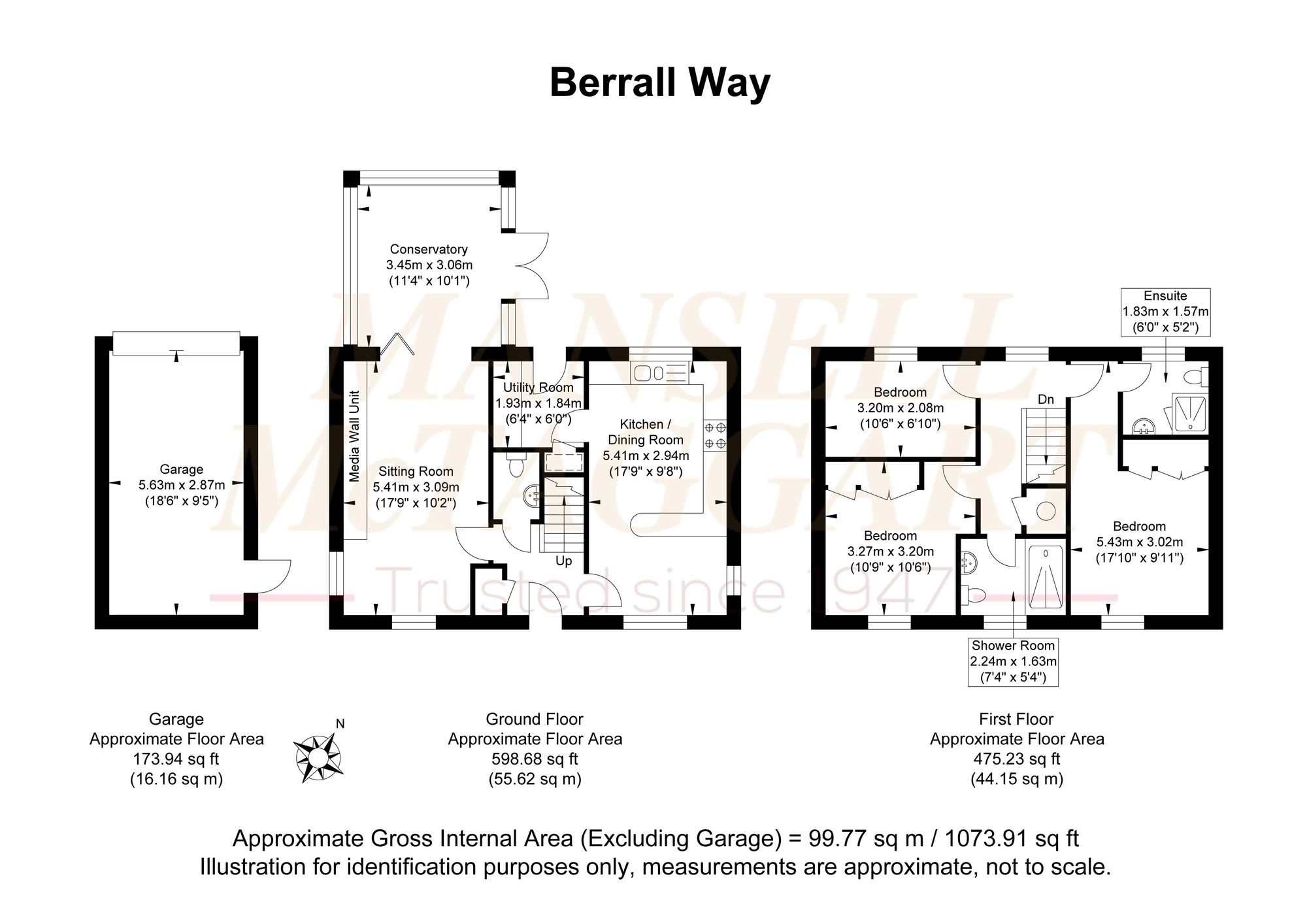 57 Berrall Way, Billingshurst floorplan