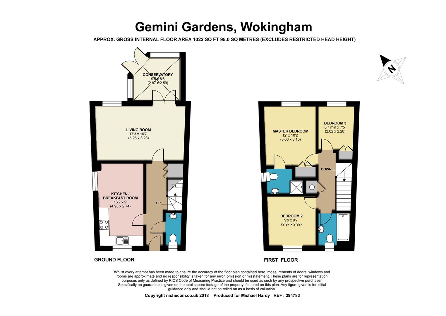 3 Bedrooms End terrace house for sale in Gemini Gardens, Wokingham, Berkshire RG40