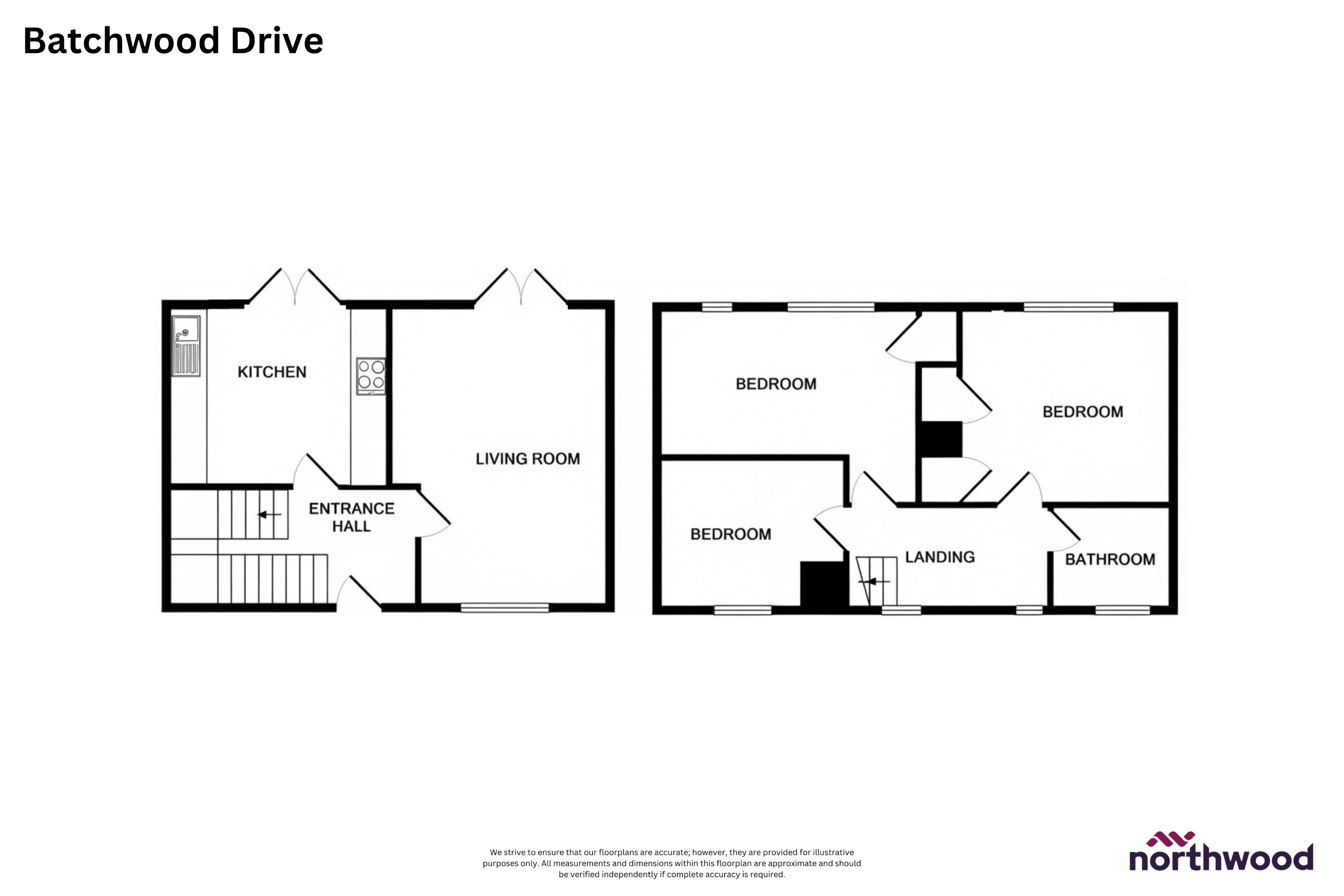 65, Batchwood Drive, St Albans floorplan