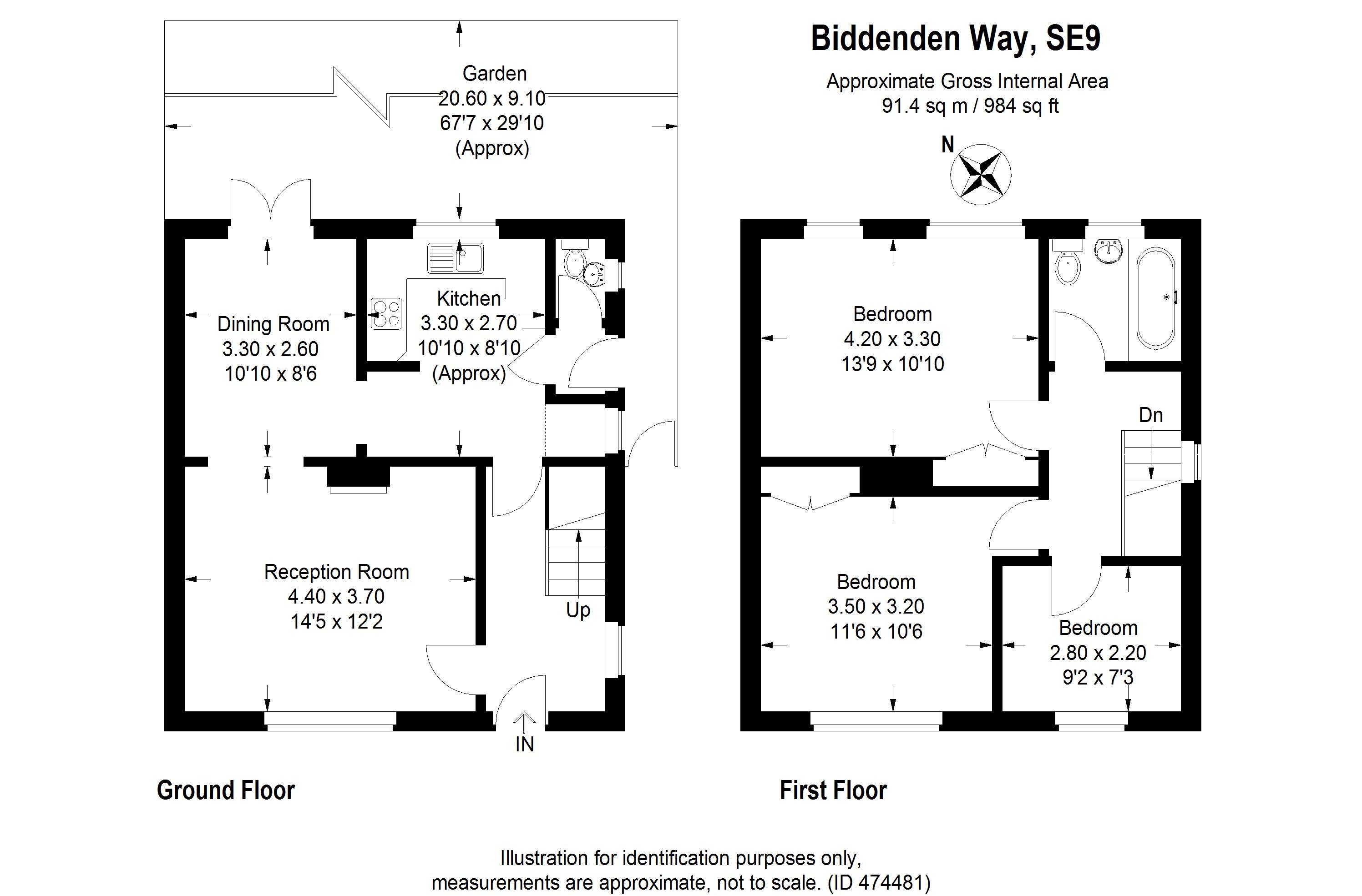 3 Bedrooms Semi-detached house to rent in Biddenden Way, London SE9
