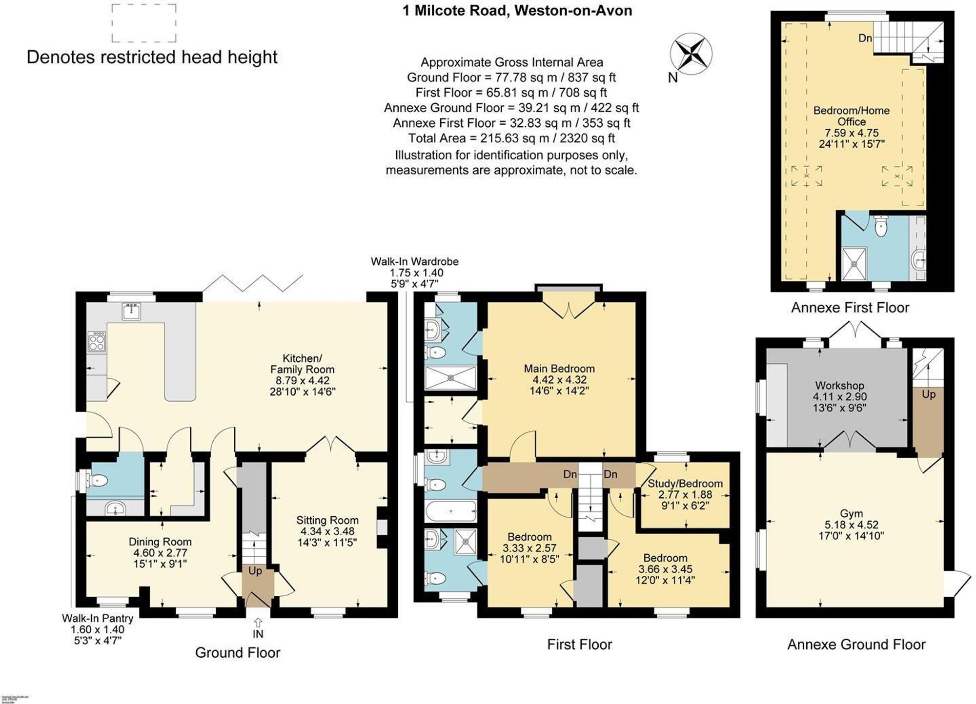 1 Milcote Road, Stratford-Upon-Avon floorplan