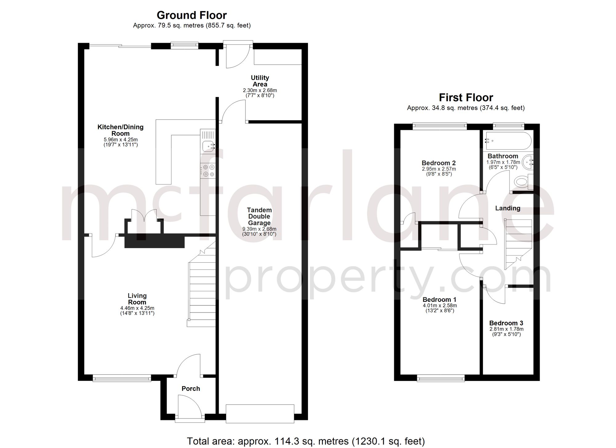 69 Deansfield, Swindon floorplan