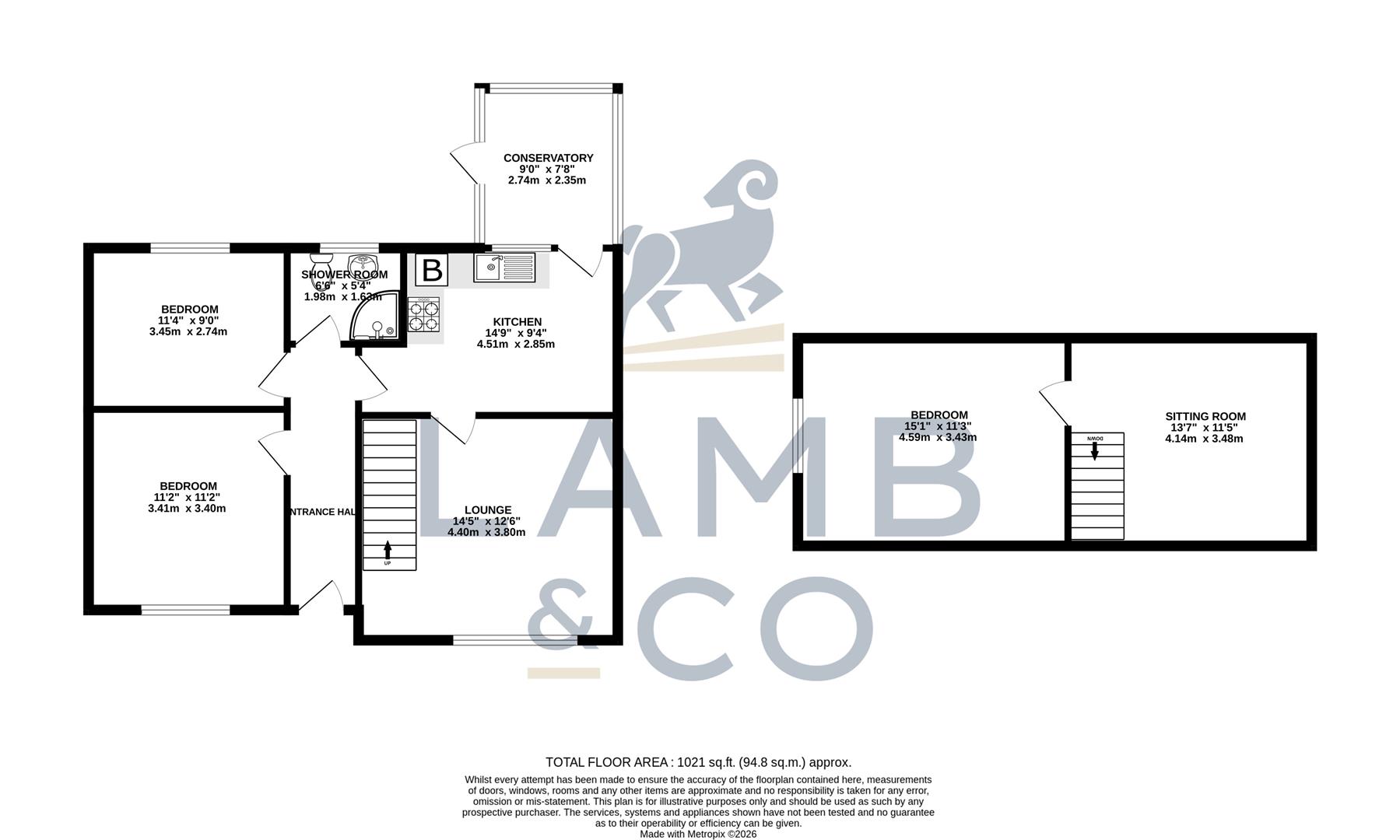 66, Douglas Road, Clacton-on-Sea floorplan