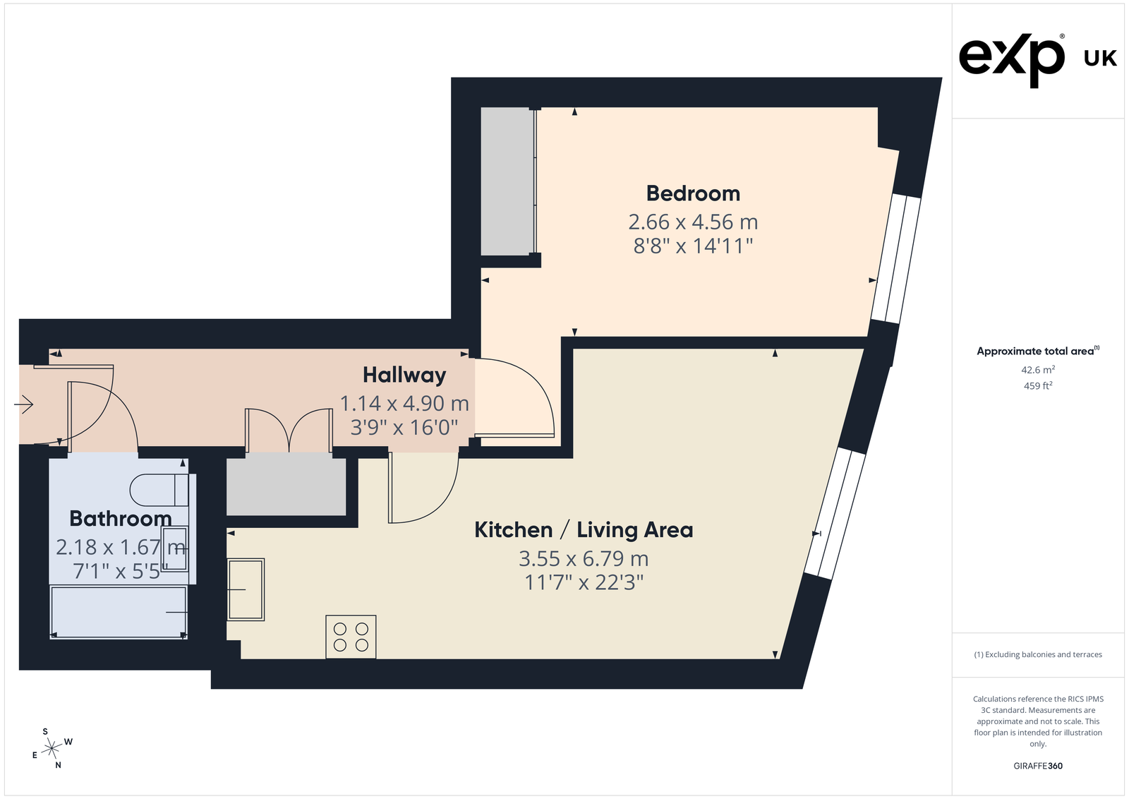 Marina Point East,Apartment 78, Dock Head Road, Chatham floorplan
