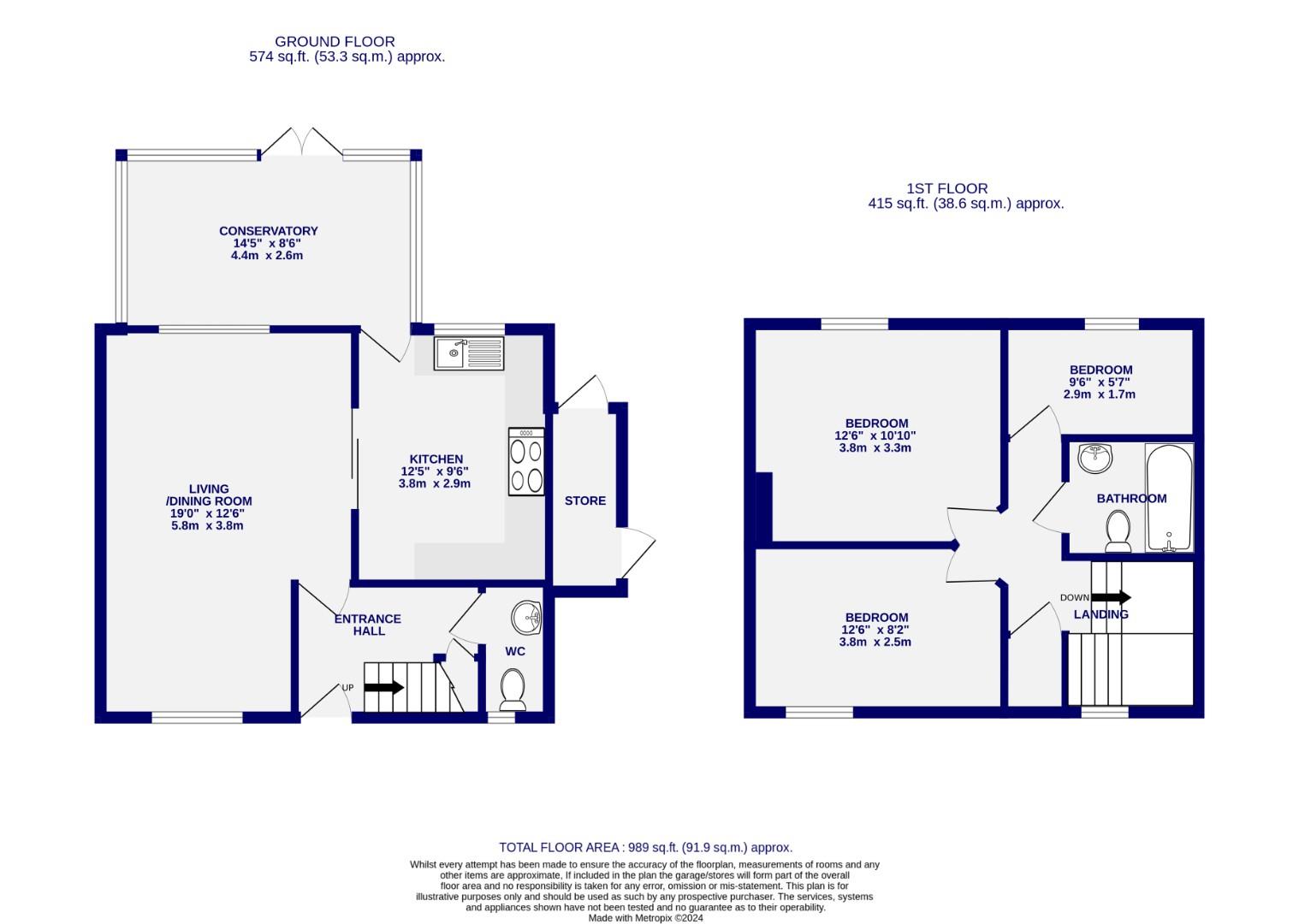 26, Chestnut Grove, York floorplan