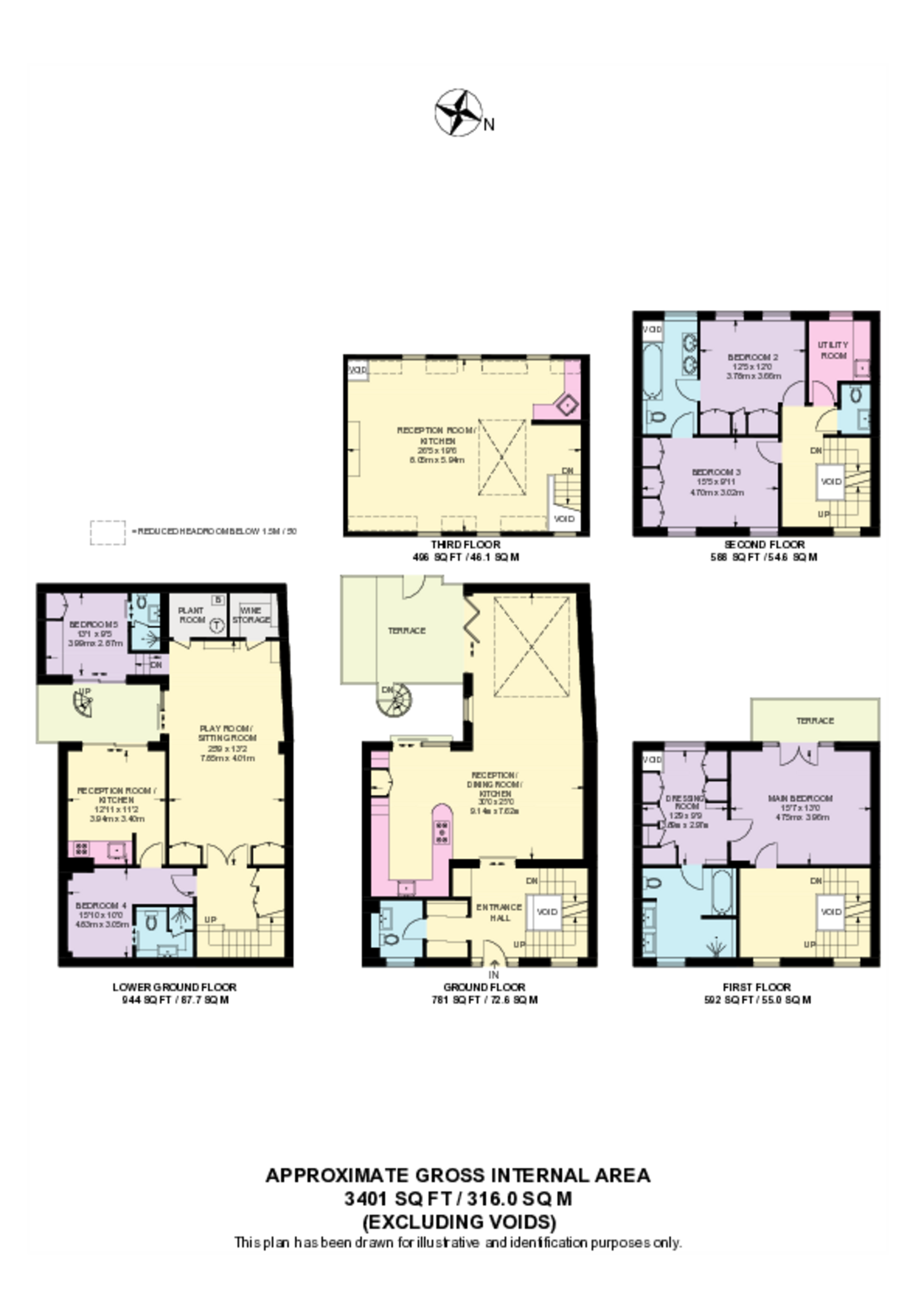Roland Way, South Kensington floorplan