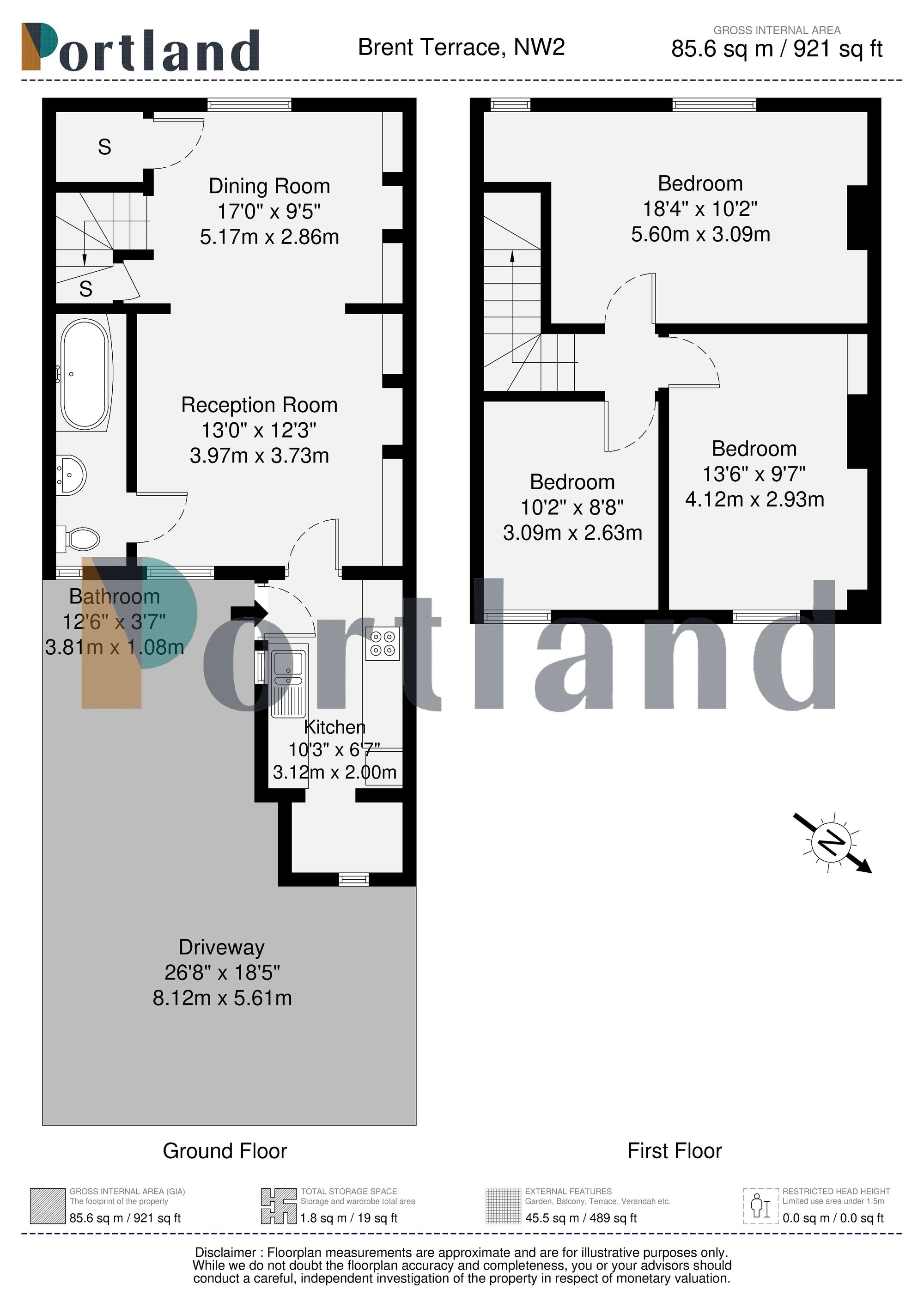 102 Brent Terrace, London floorplan