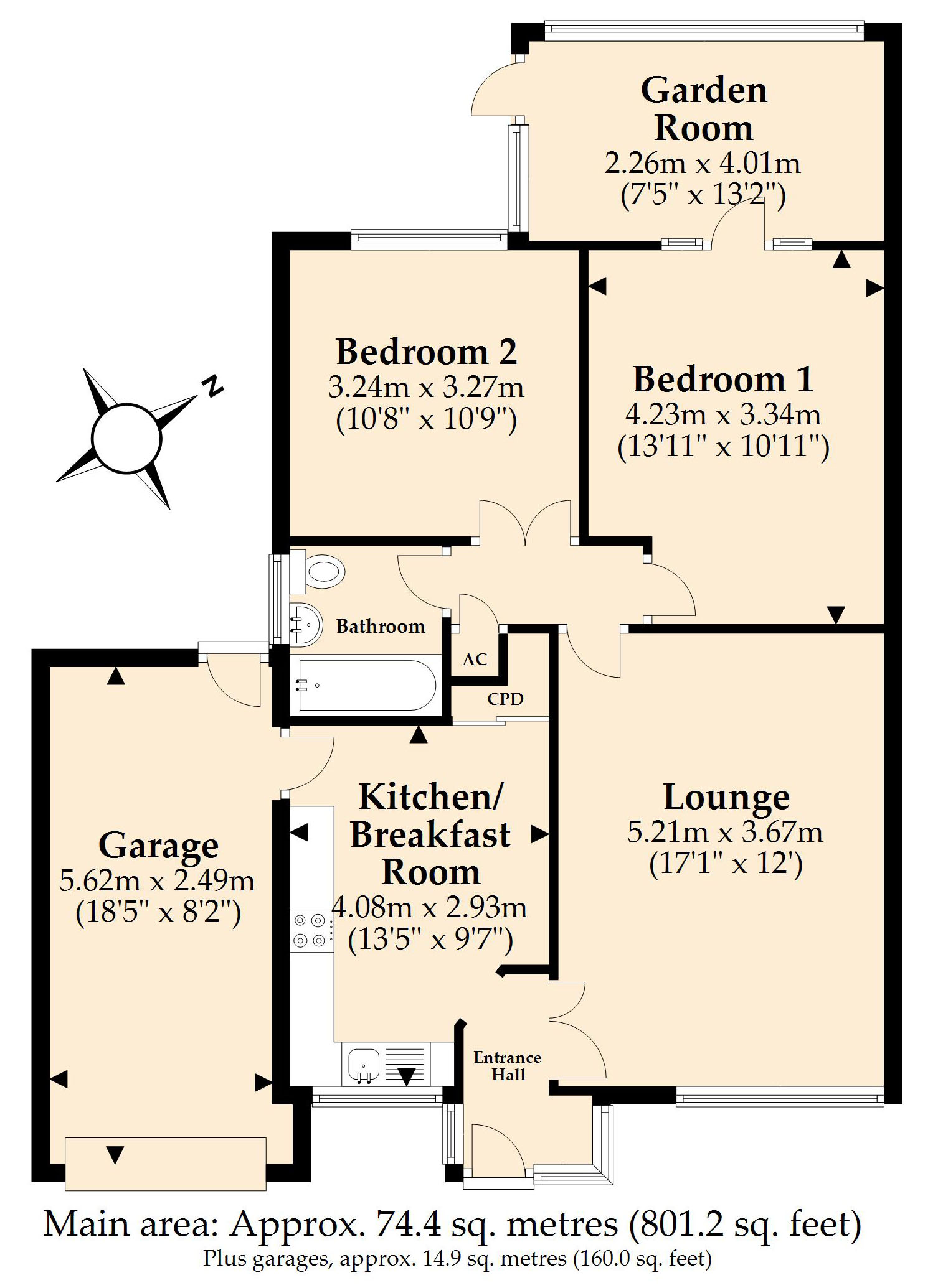 9, Milford Close, Ferndown floorplan