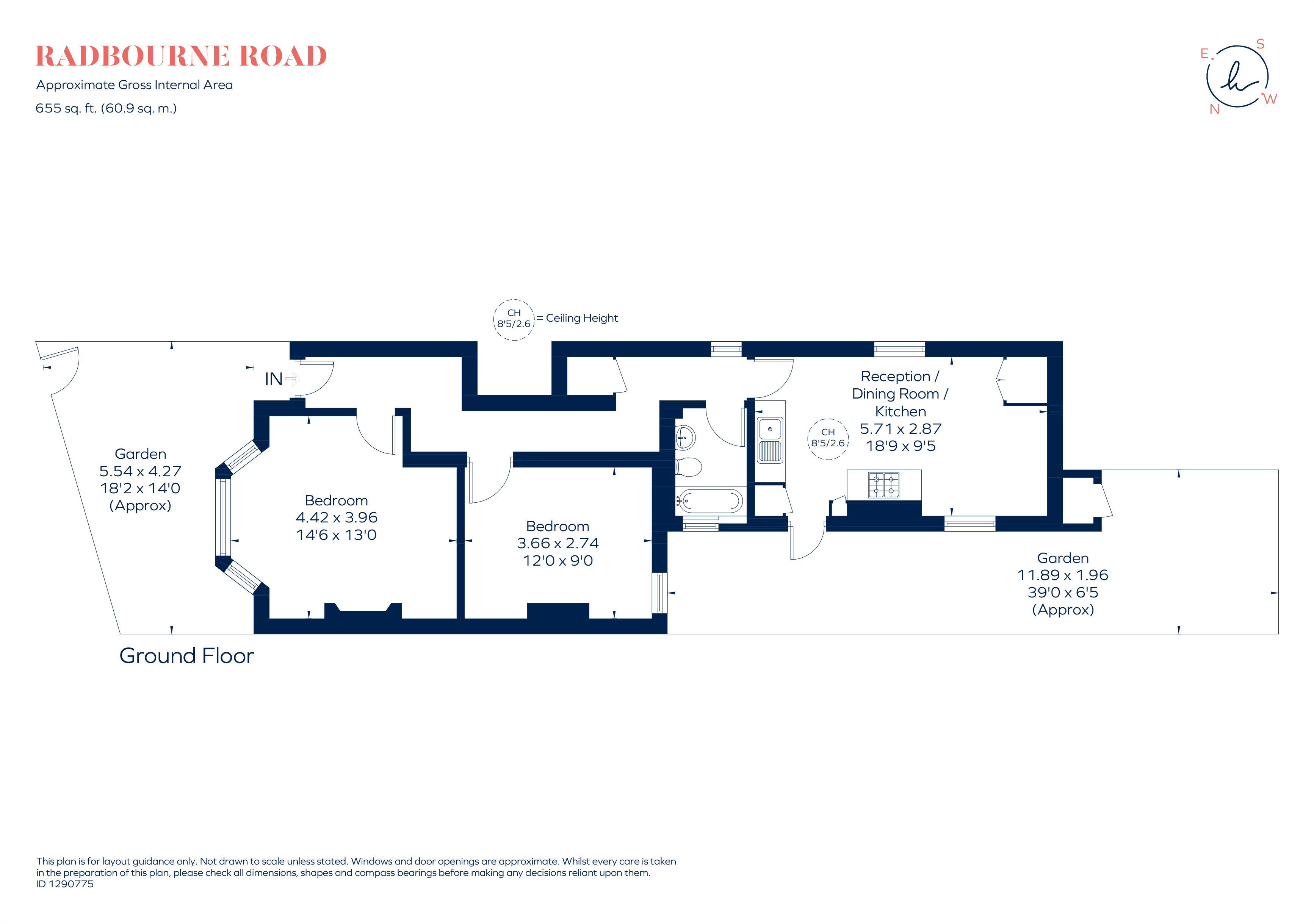 20, Radbourne Road, London floorplan