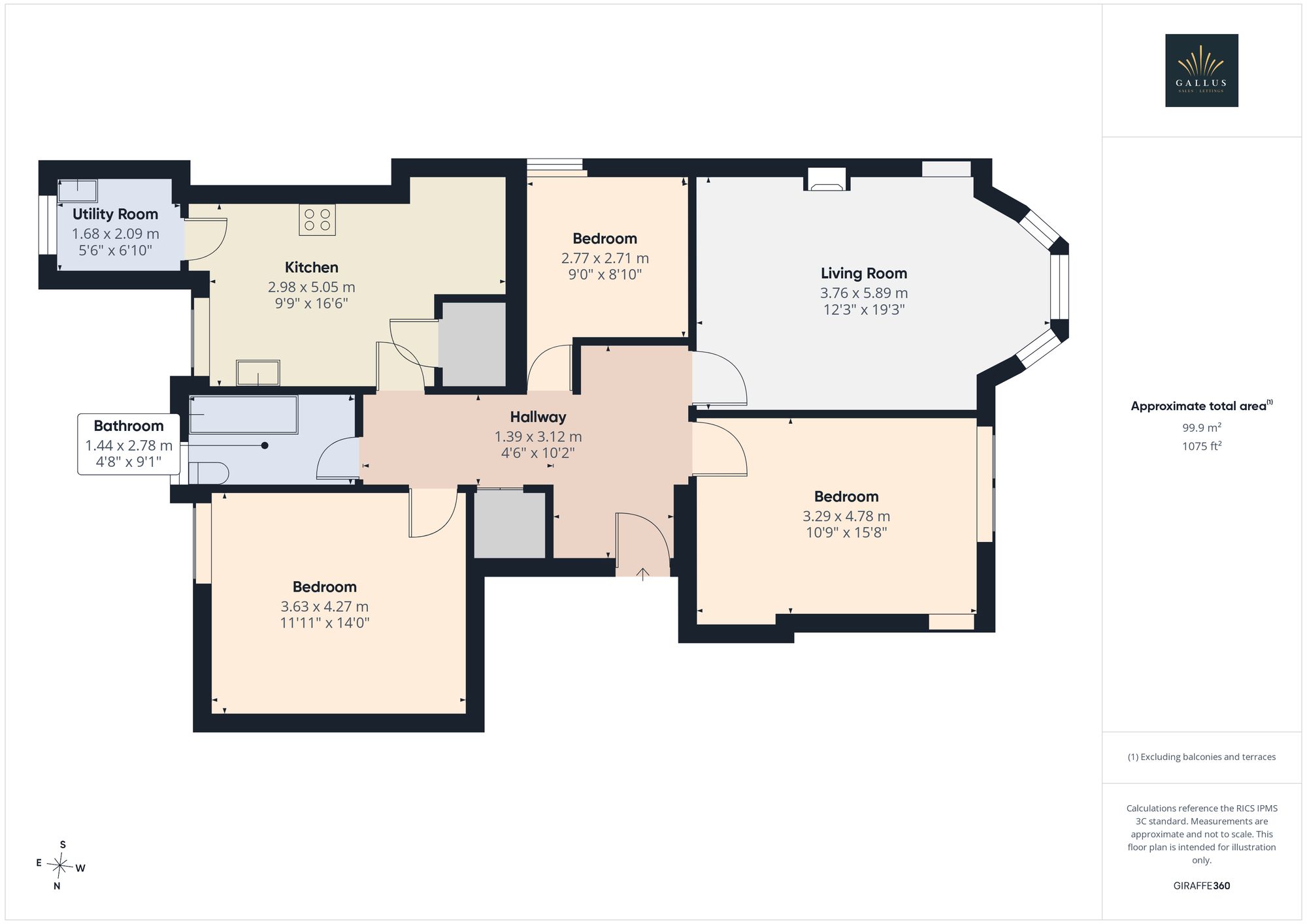 21/3 Falcon Gardens, Edinburgh floorplan