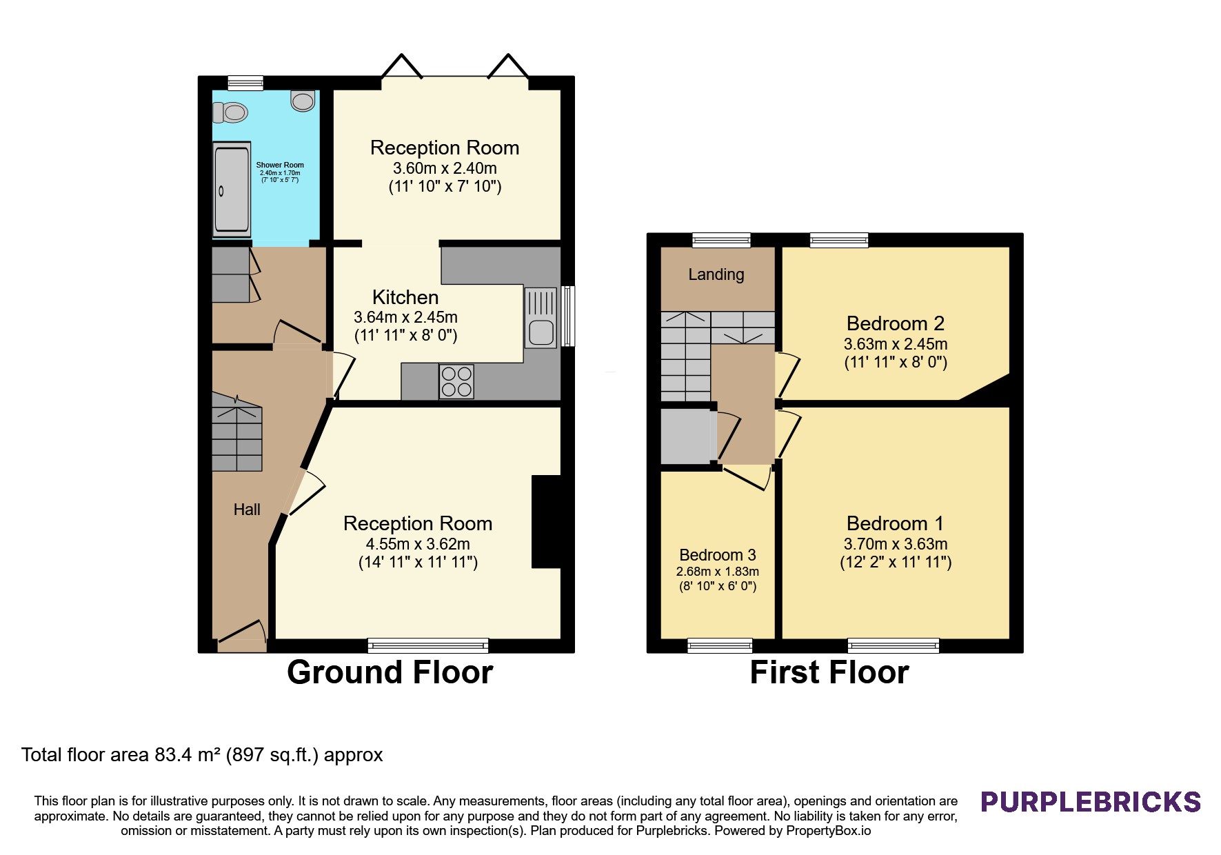 34, Galsworthy Road, London floorplan