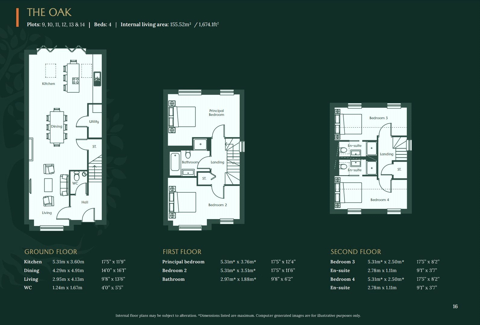 Plot 9,, The Oak, Blue Bell Meadows, Manchester floorplan