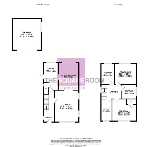 8, Willow Place, Elswick floorplan