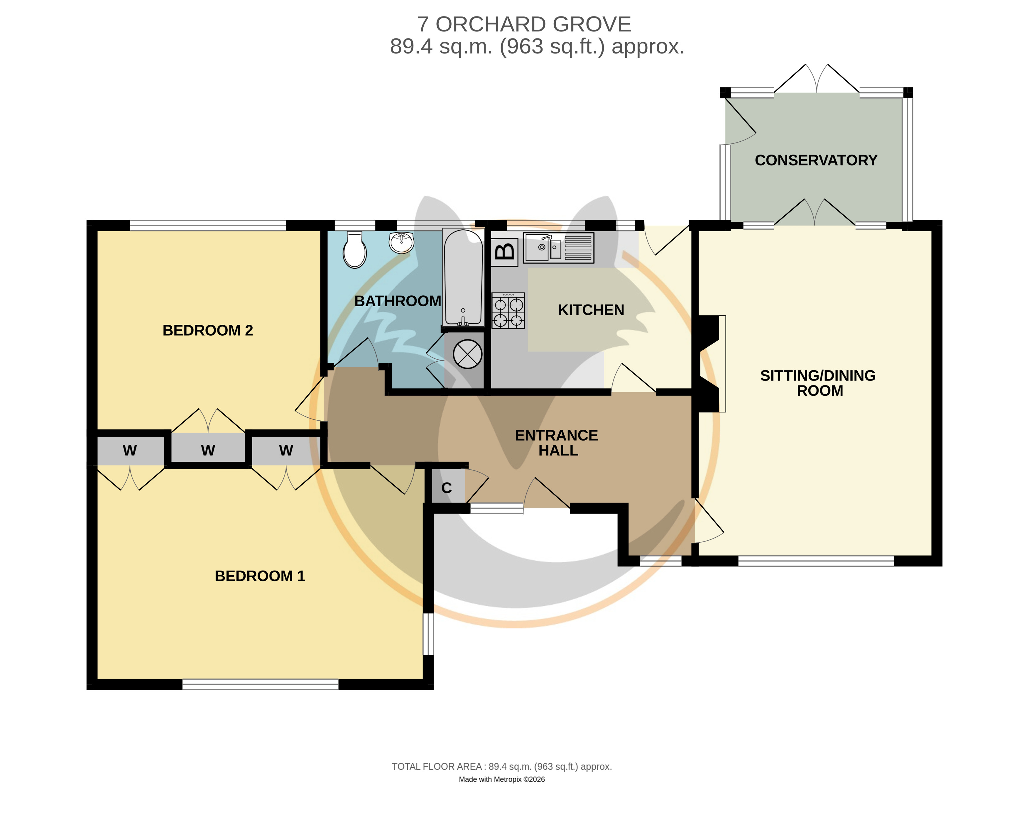 7, Orchard Grove, Hampshire floorplan