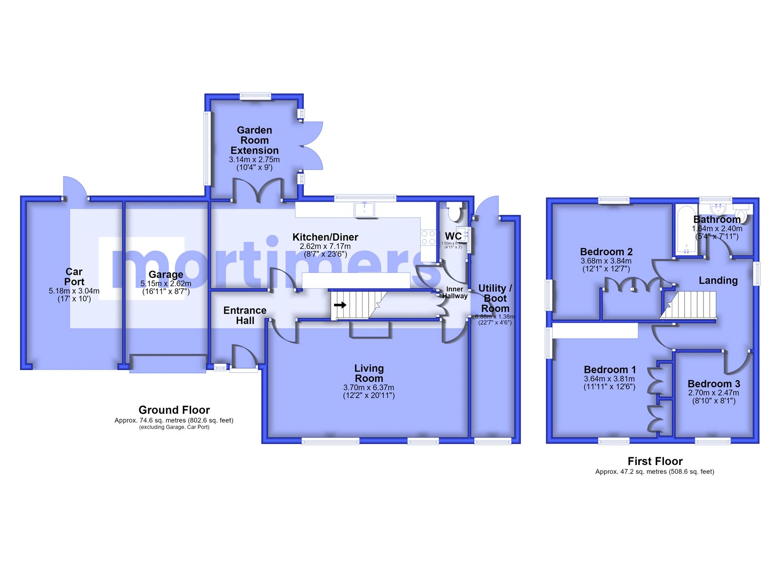 52, Fairfield Drive, Lancashire floorplan