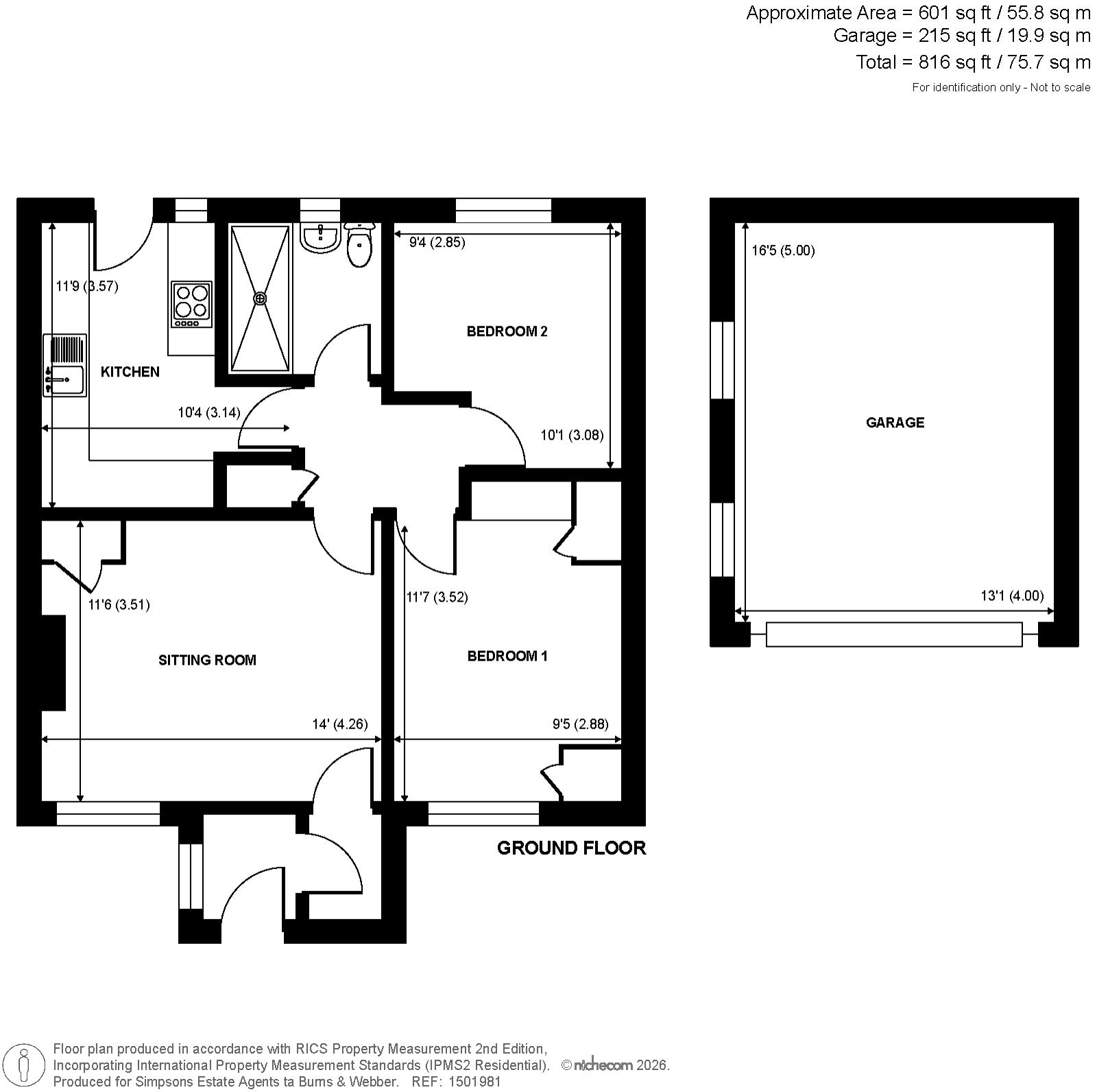 16, Wyndham Crescent, Cranleigh floorplan