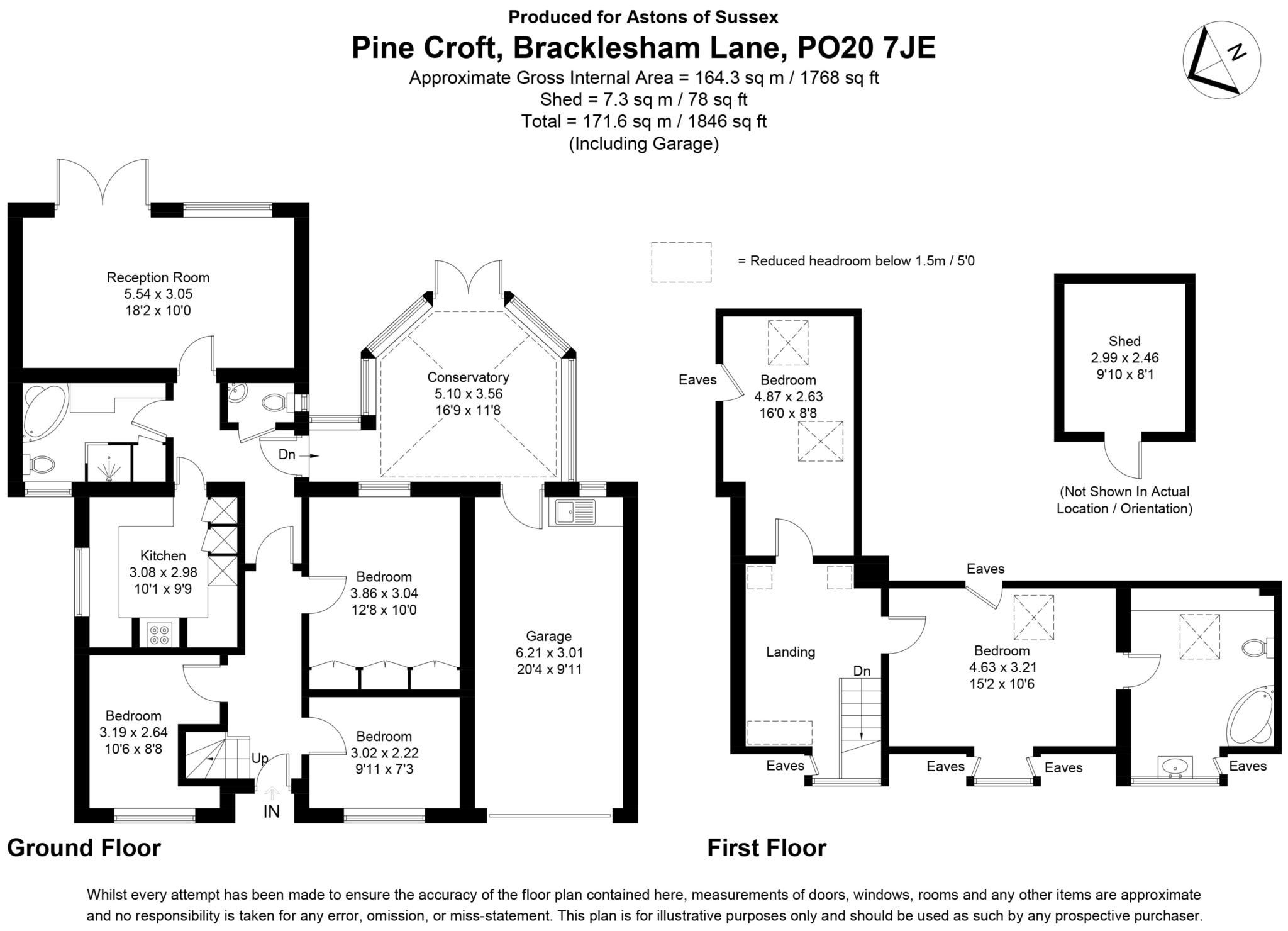 Pine Croft, Bracklesham Lane, Chichester floorplan