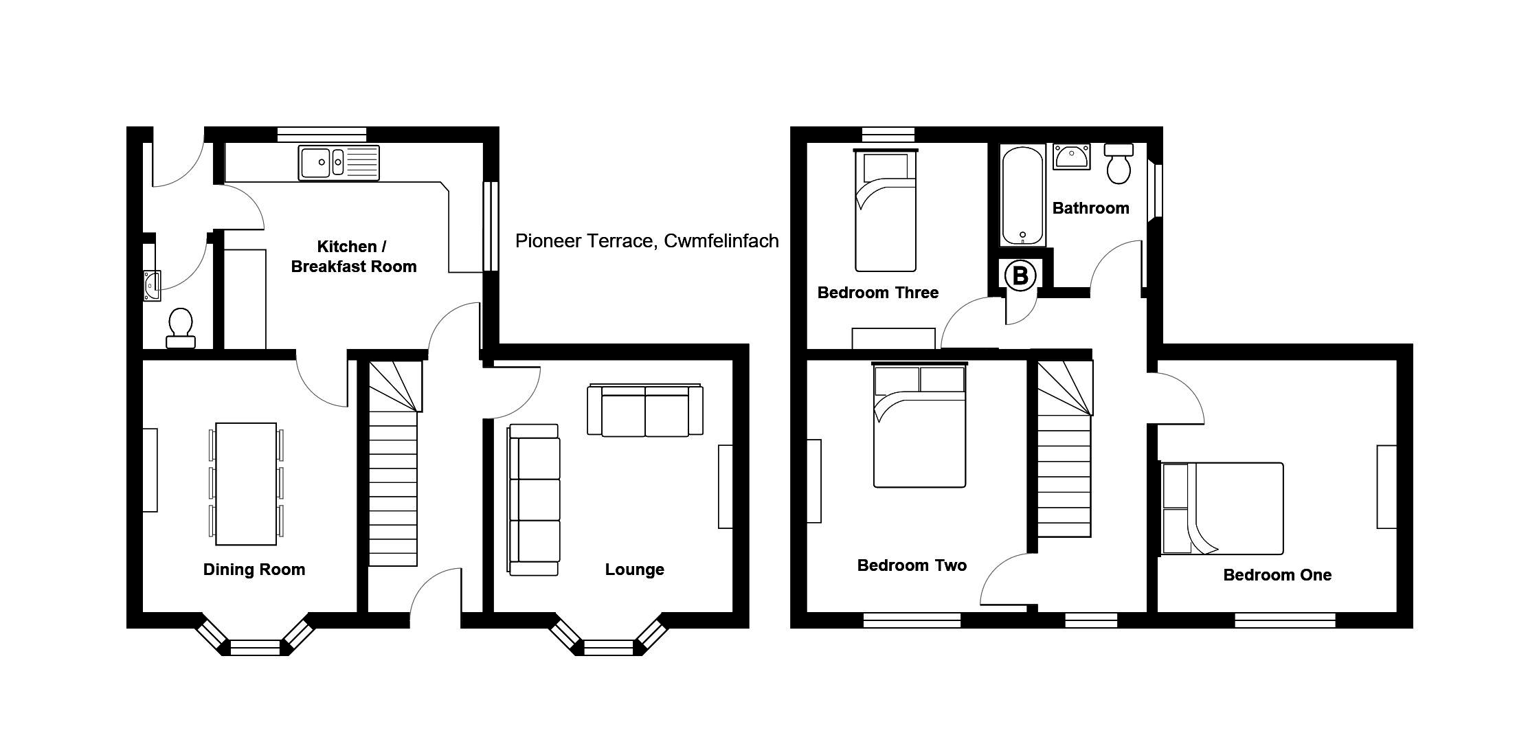 3 Bedrooms Semi-detached house for sale in Pioneer Terrace, Cwmfelinfach, Newport NP11