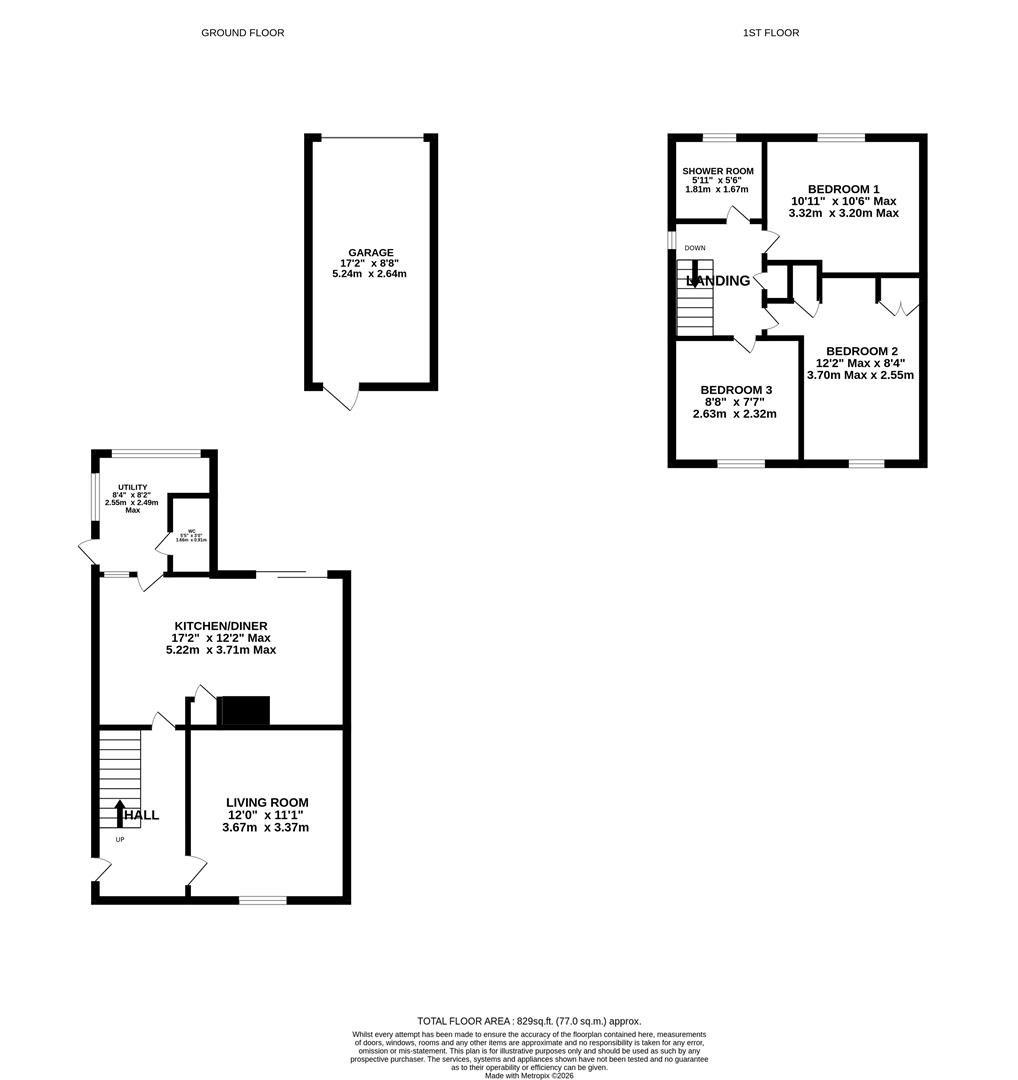 17, Croft Road, Newent floorplan