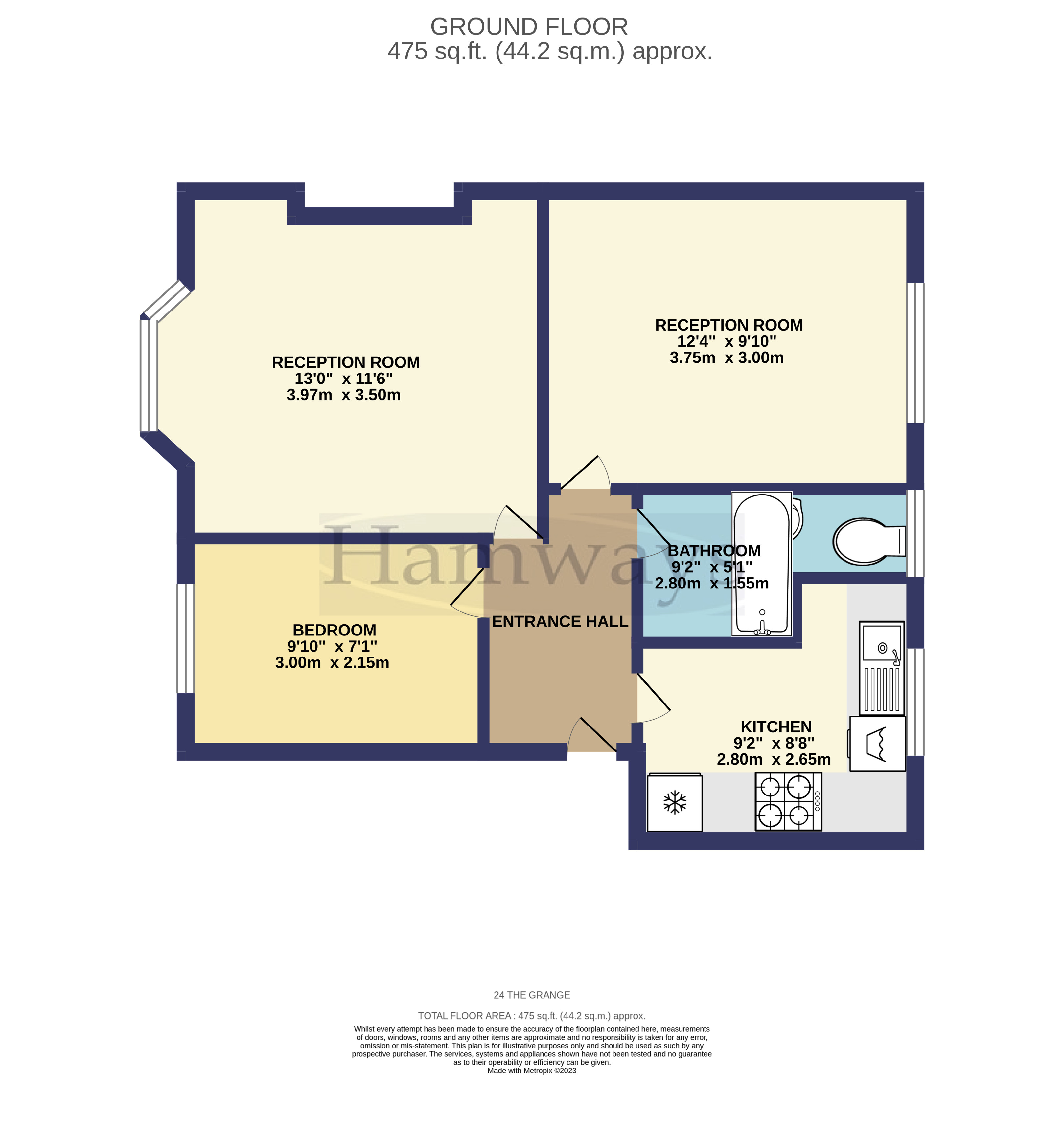 24 The Grange, Grangeview Road, Whetstone floorplan