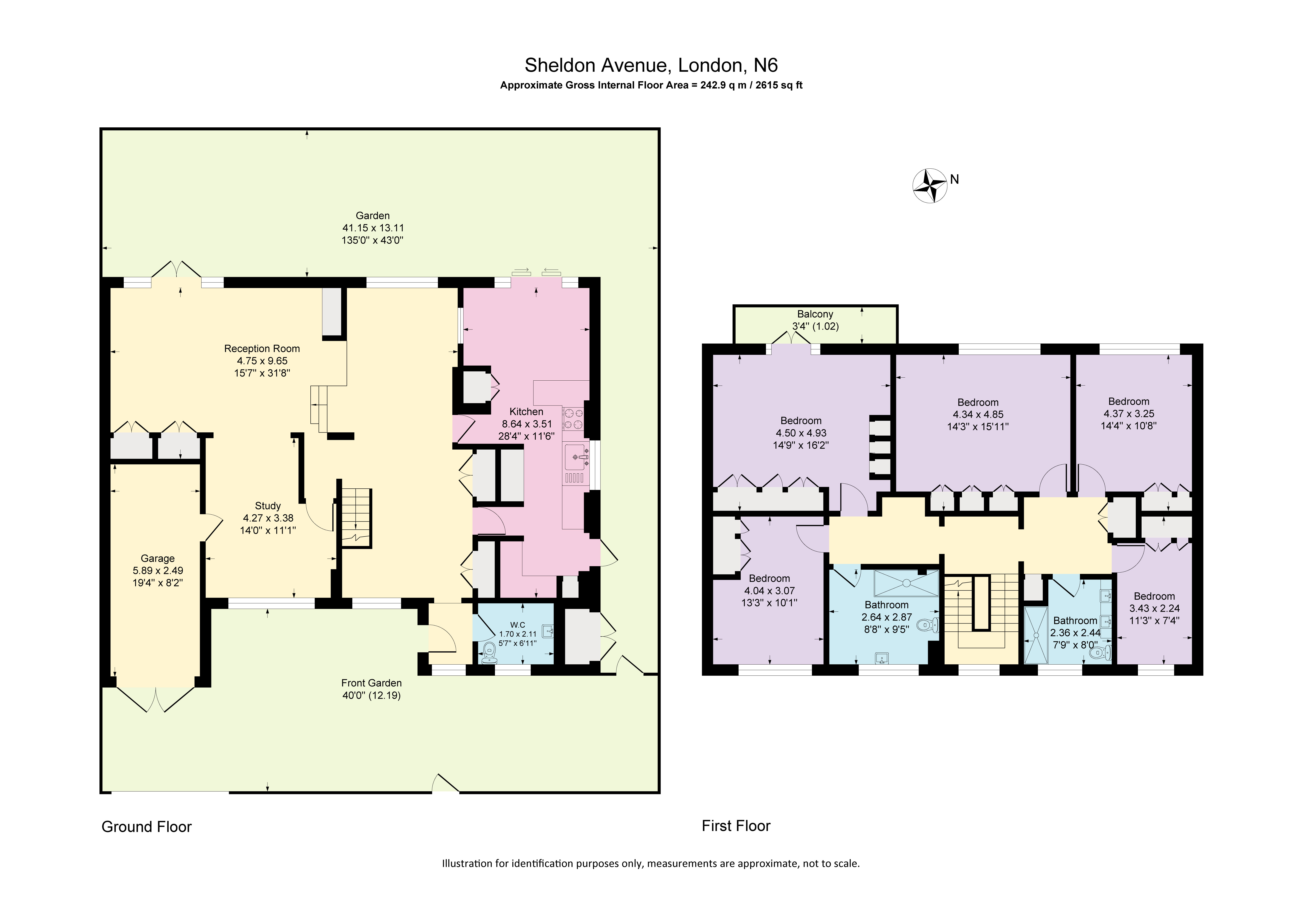 65, Sheldon Avenue, London floorplan