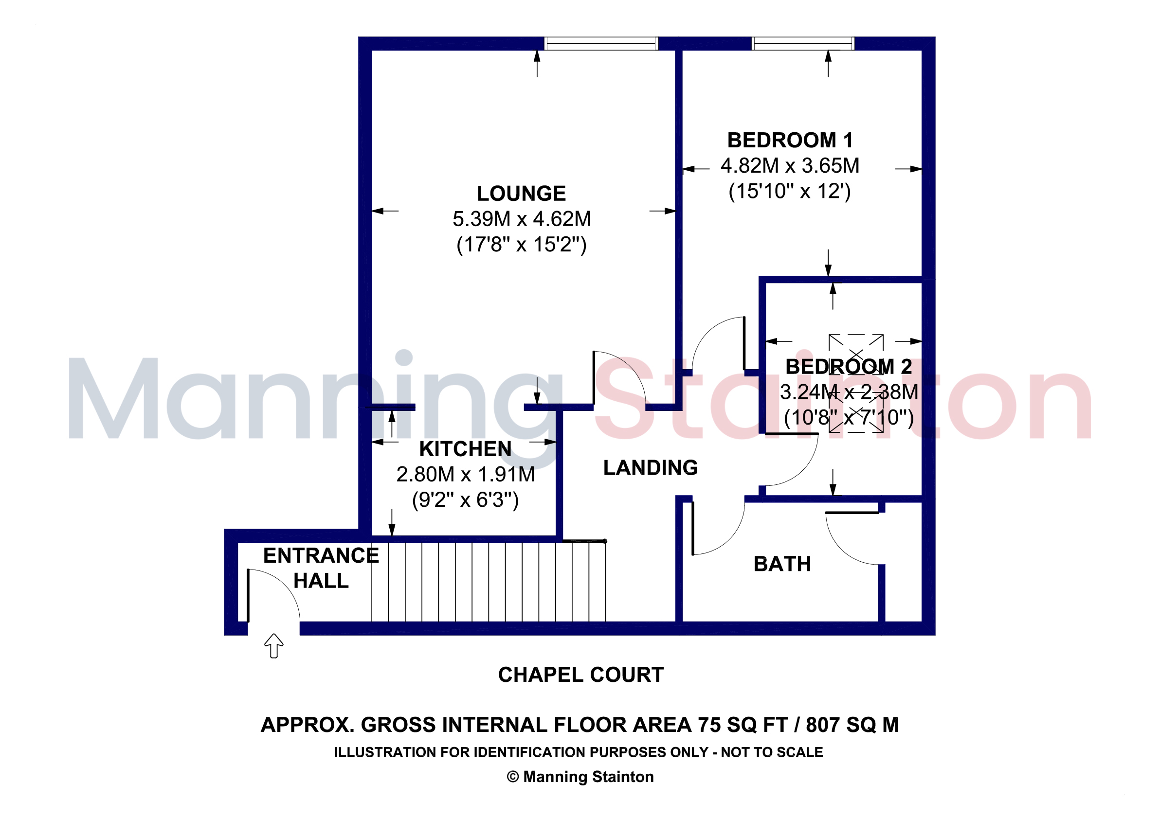 2 Chapel Court,, Great North Road, Leeds floorplan