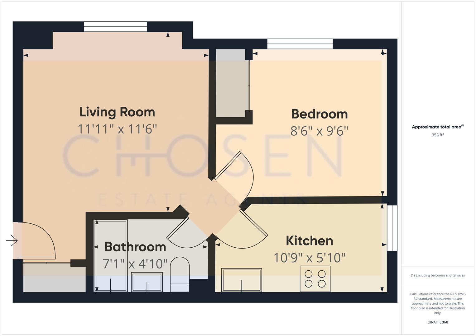 7 Kerria Court, Vervain Close, Gloucester floorplan