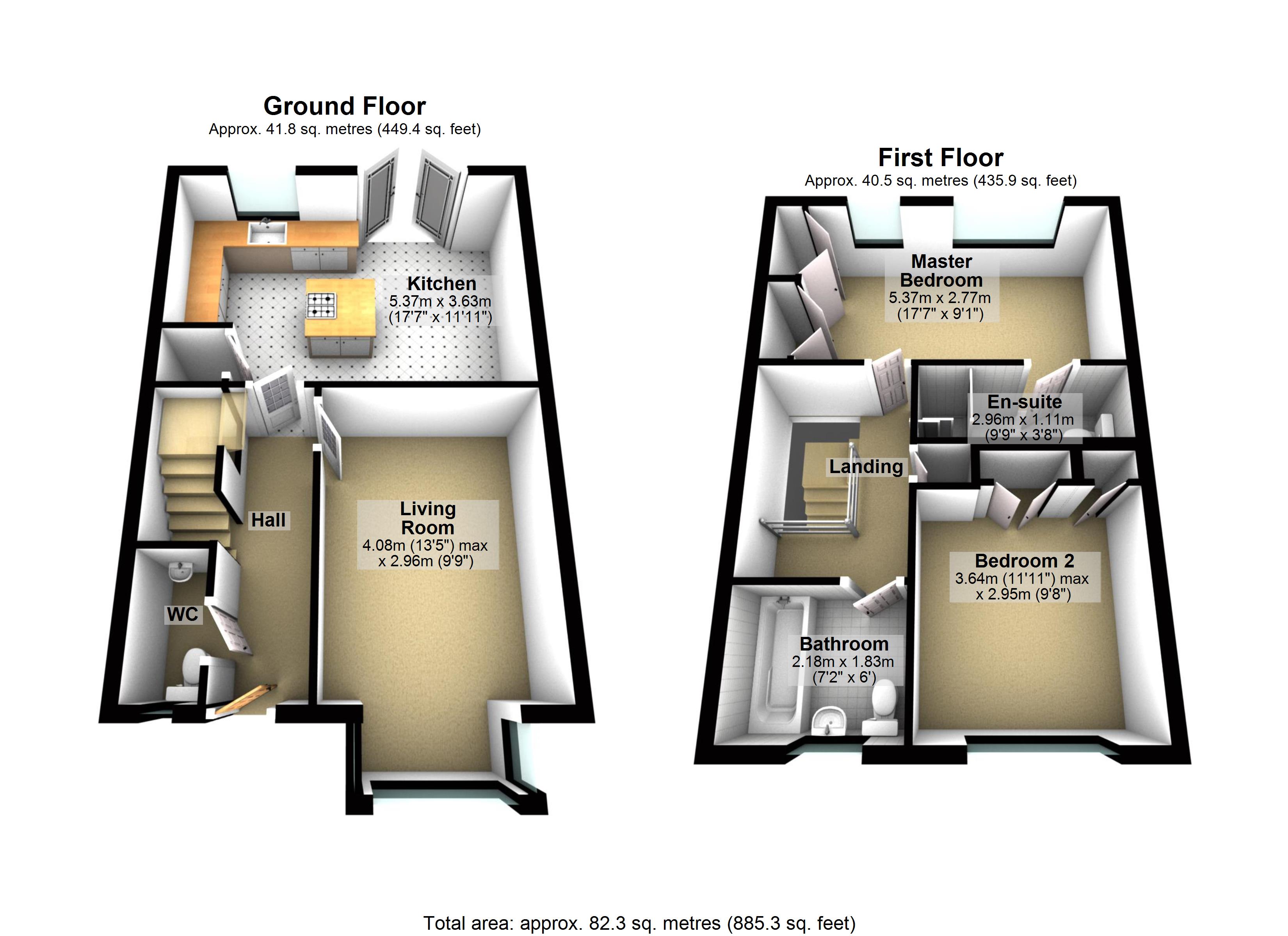 2 Bedrooms Semi-detached house to rent in Spring Meadow, Uckfield TN22