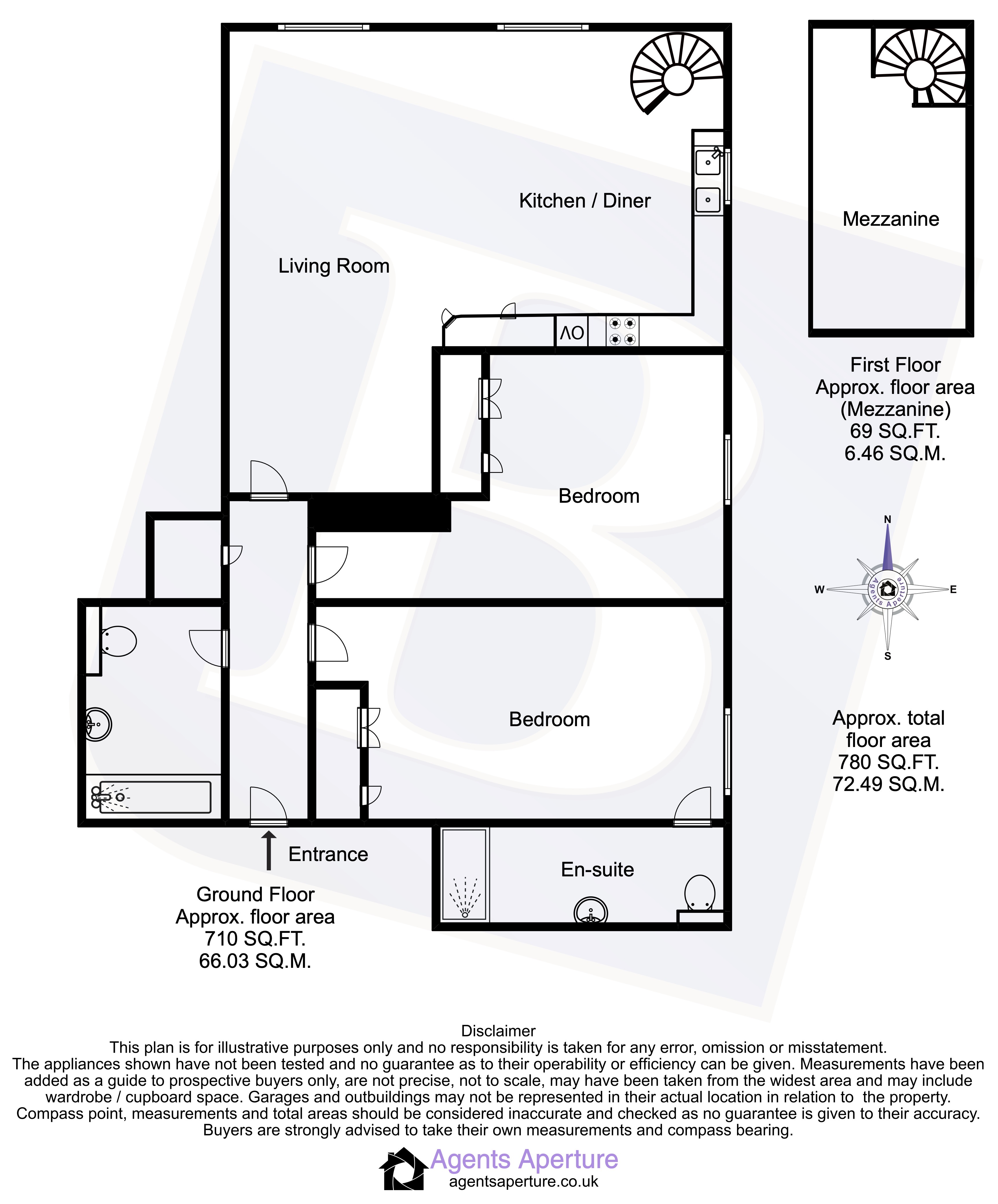 Flat 4 Exchange House, 107, Butts Green Road, Hornchurch floorplan