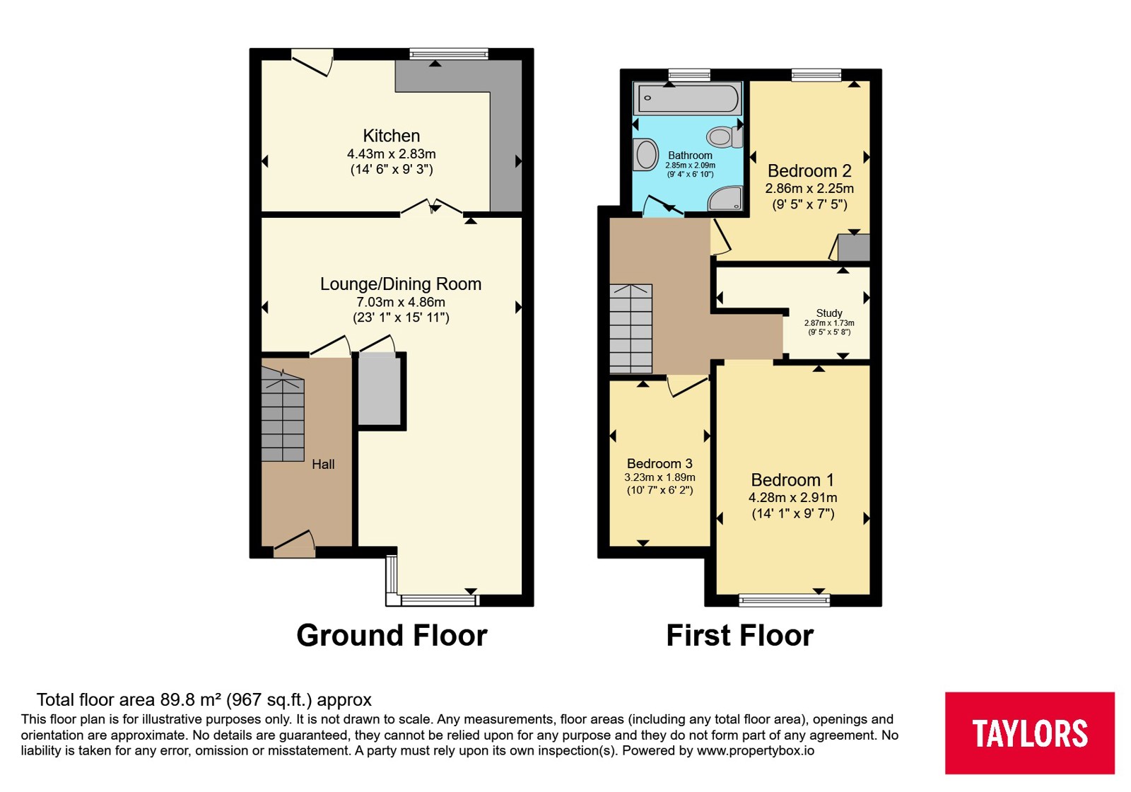 28, Hunters Way, Bristol floorplan