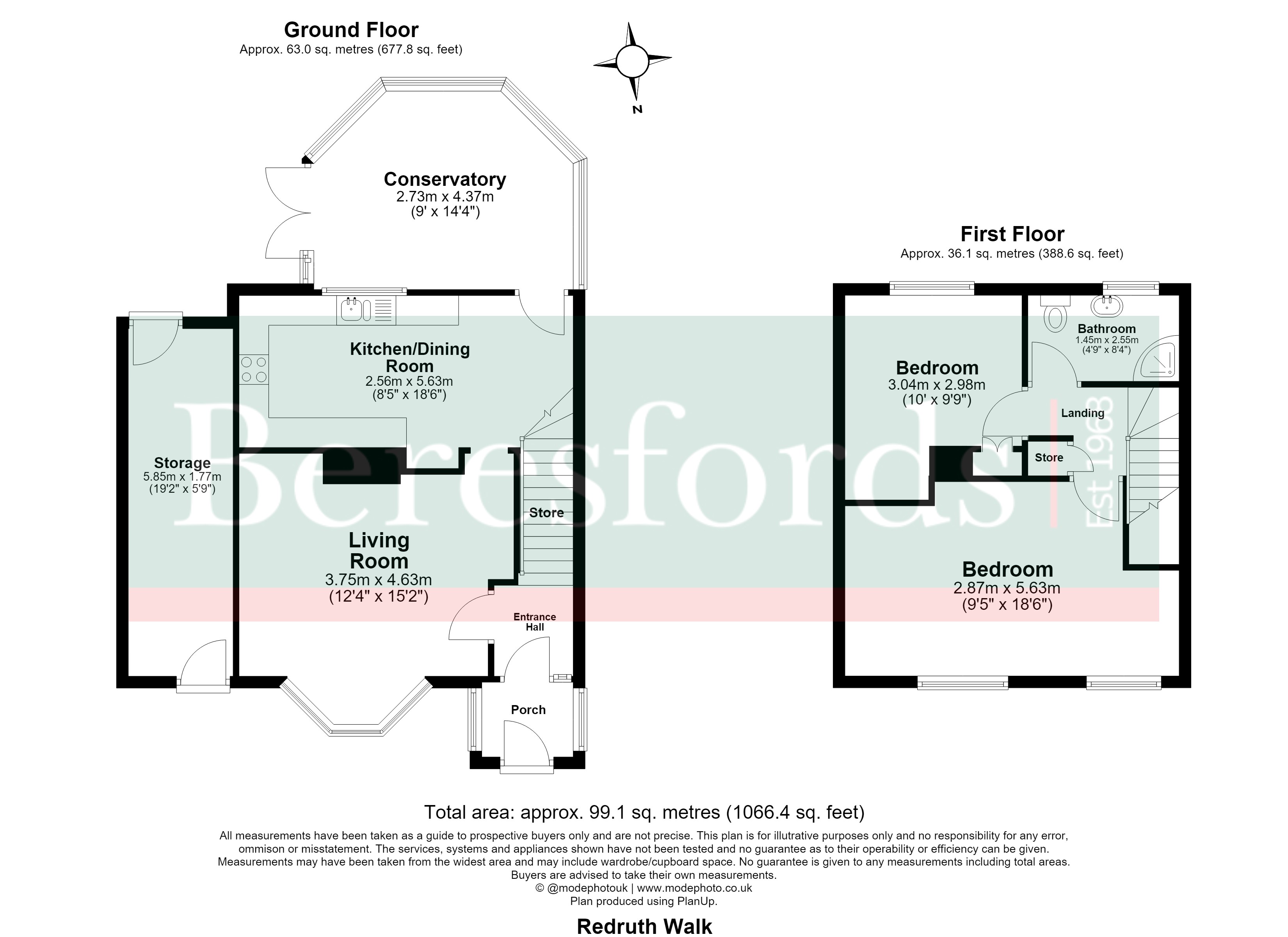 16, Redruth Walk, Romford floorplan