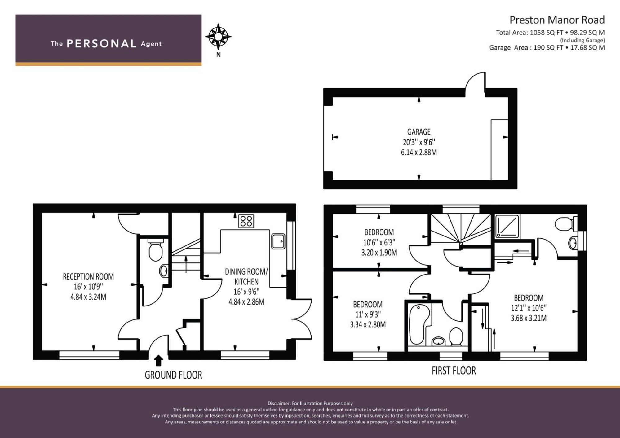 81 Preston Manor Road, Tadworth floorplan