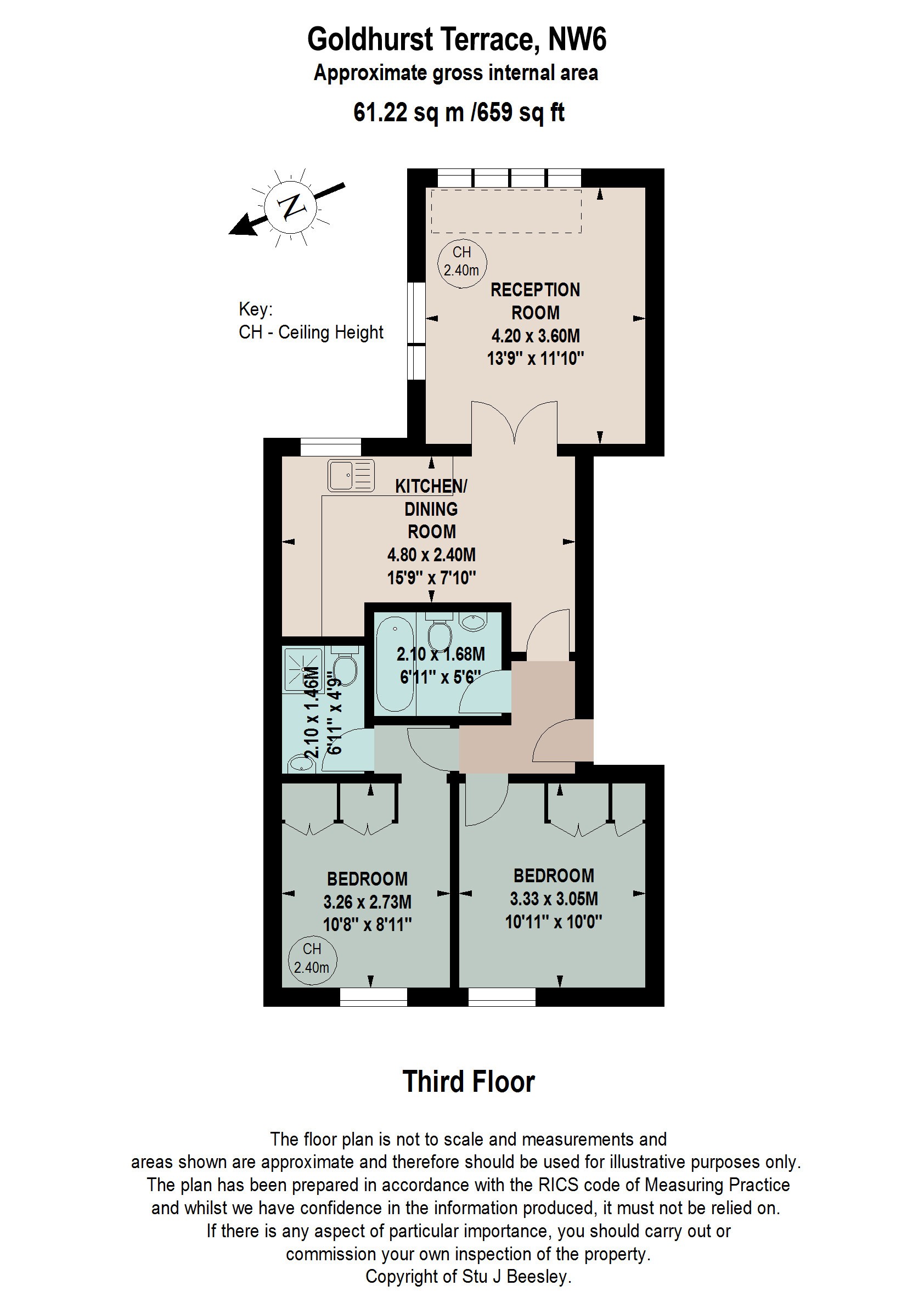 83D,, Goldhurst Terrace, London floorplan