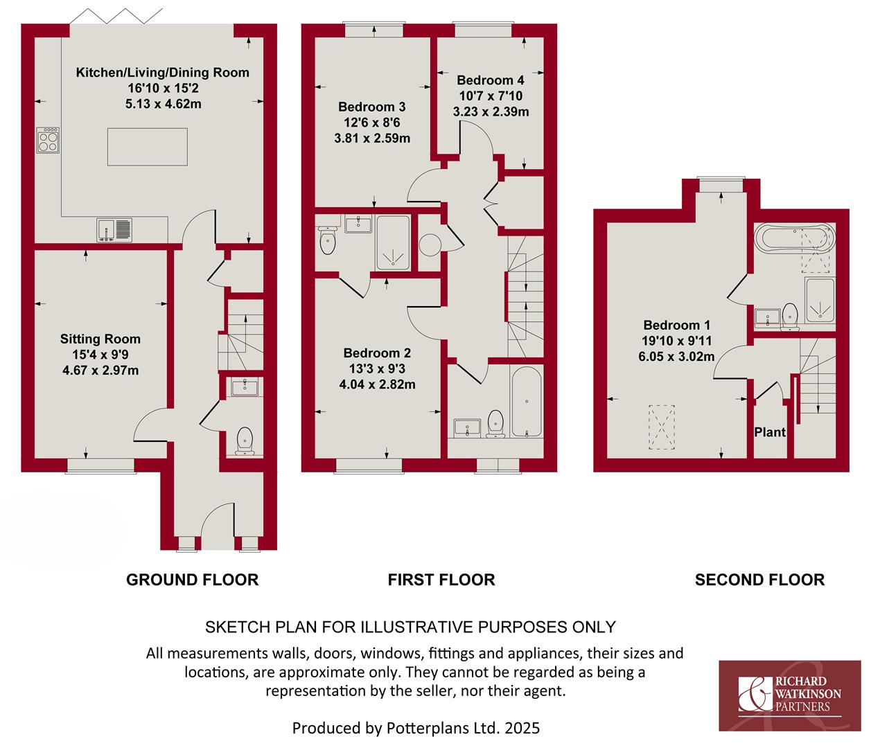 78, Main Road, Barnstone floorplan