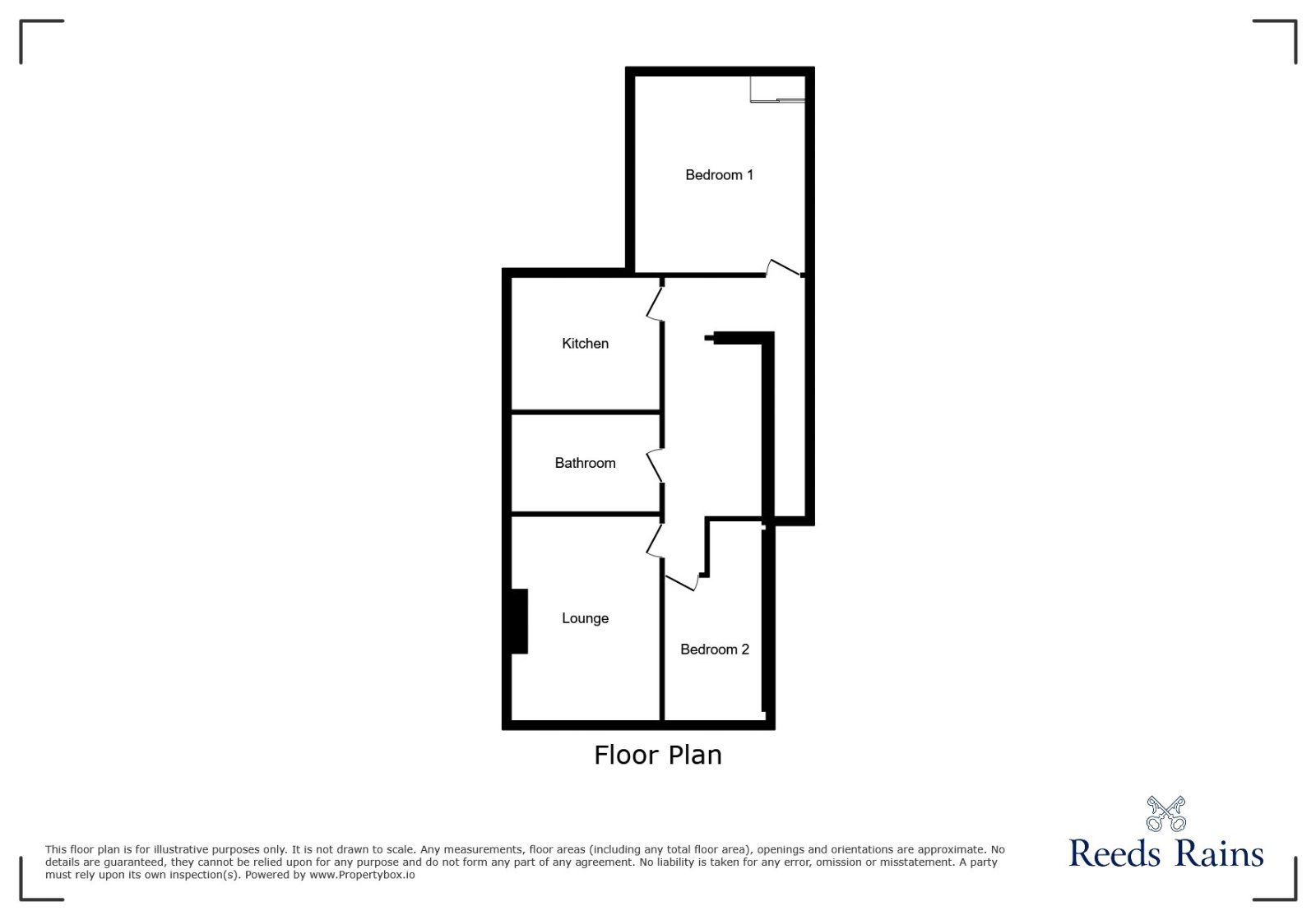Flat 1, 46, Wellington Street, Staffordshire floorplan