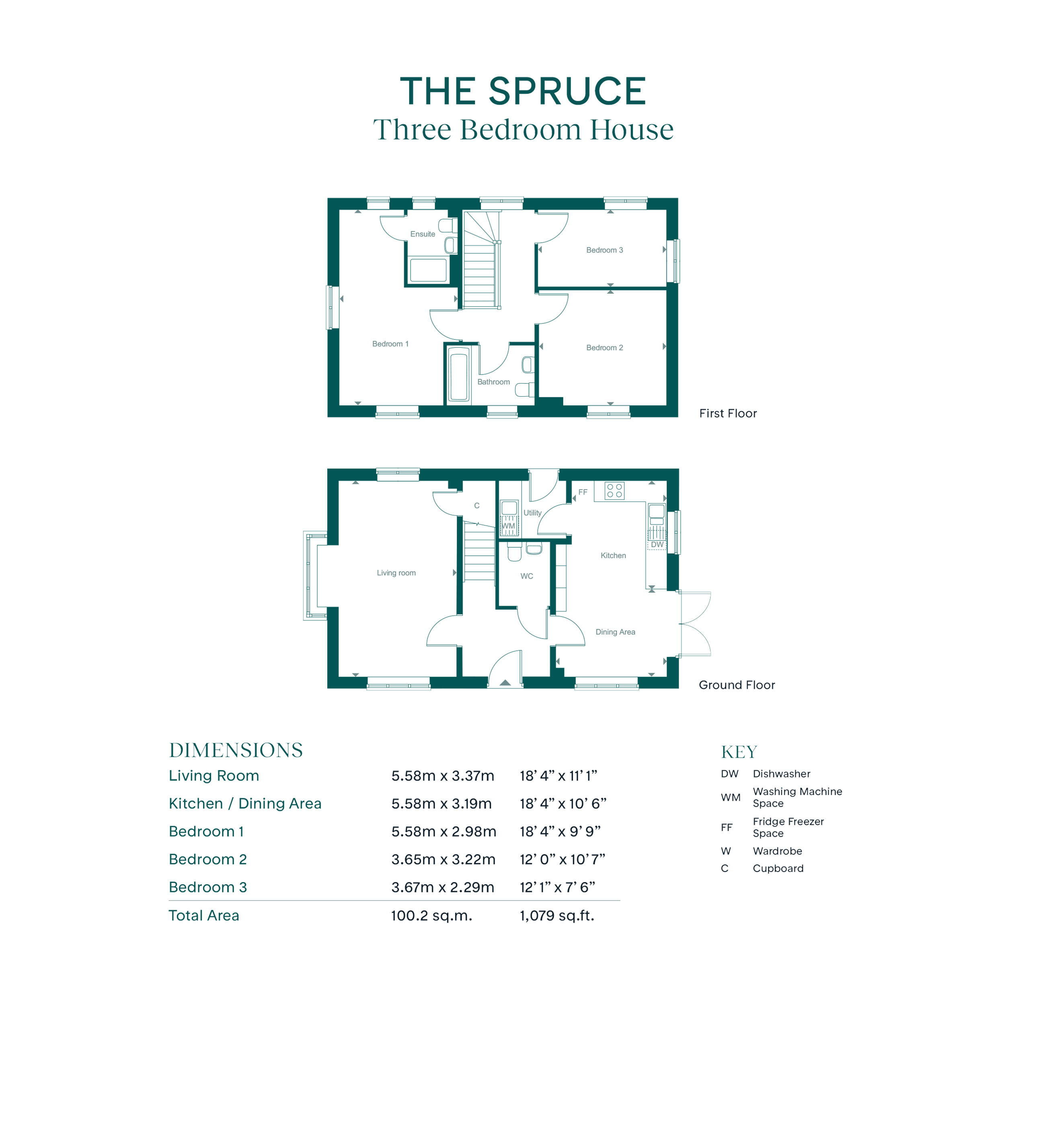 52 Gorse Street - Spruce, Leaf Living at Summerhill Gardens, Polegate, Hailsham, BN27, Hailsham floorplan