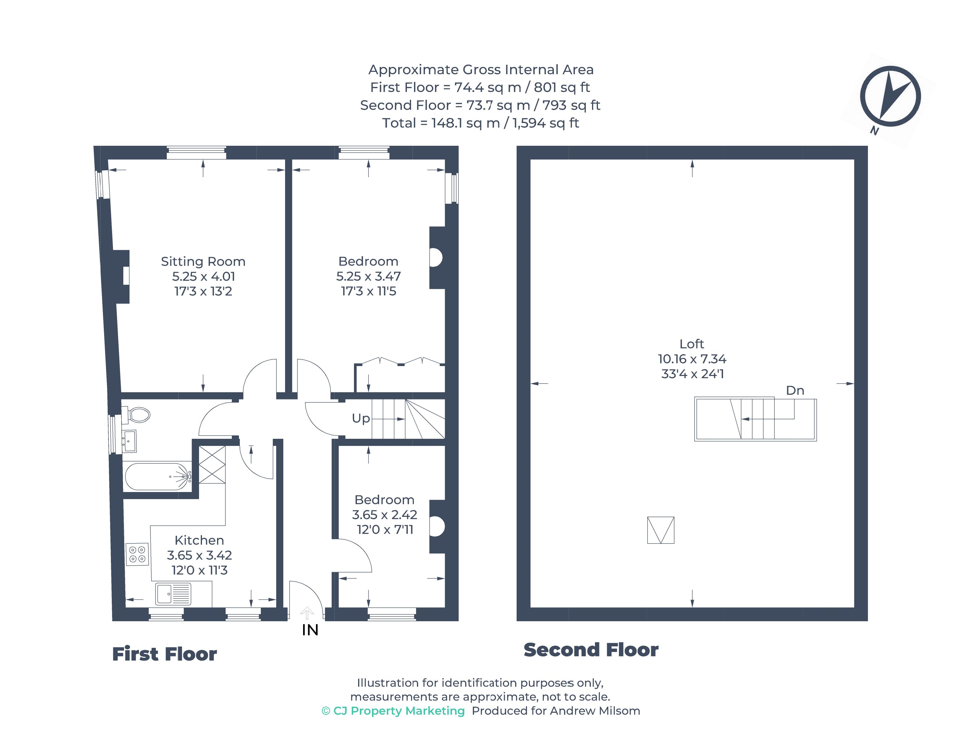 Flat 2, Roseleigh, High Street, Cookham floorplan