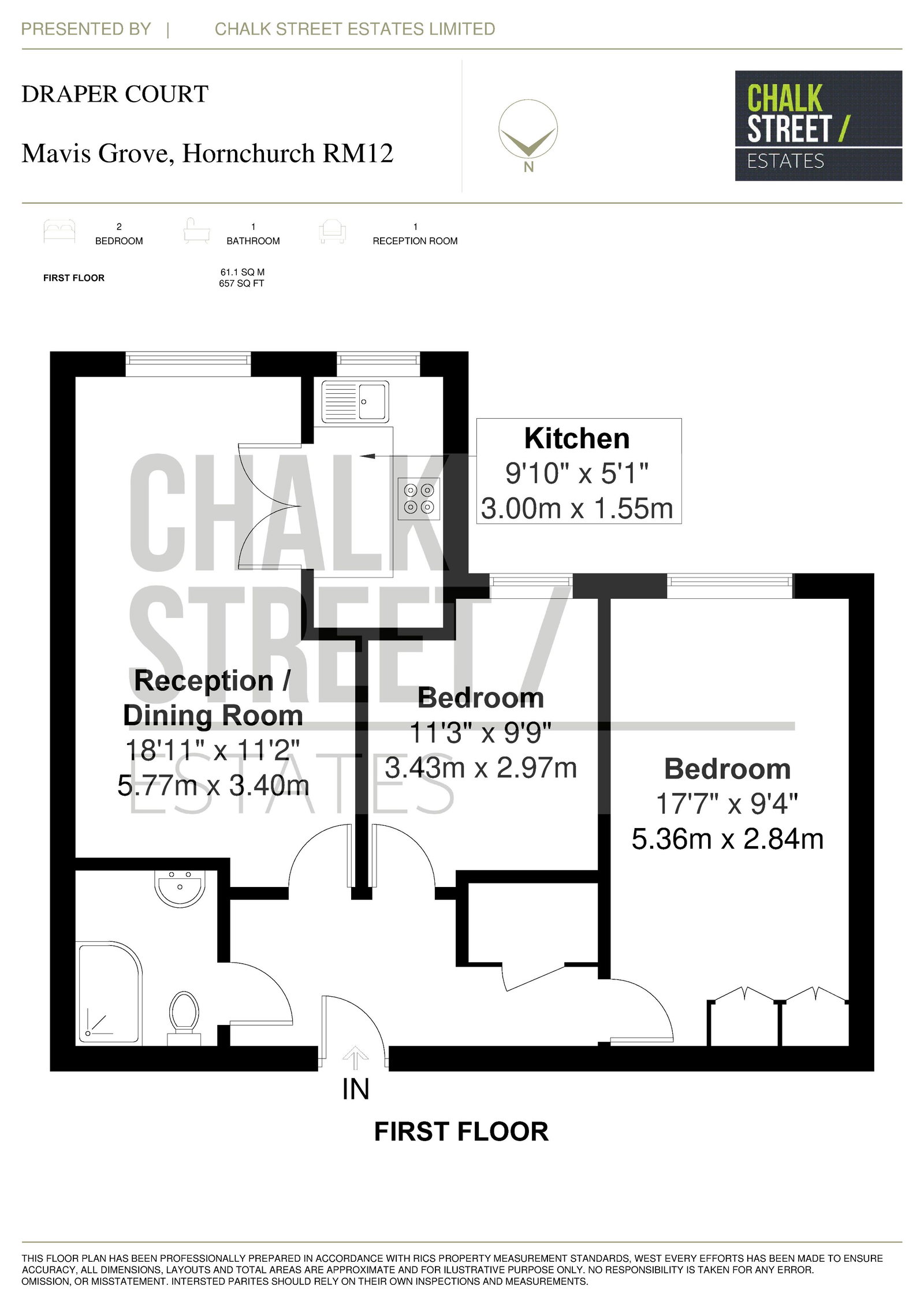 Draper Court,Flat 38, Mavis Grove, Hornchurch floorplan