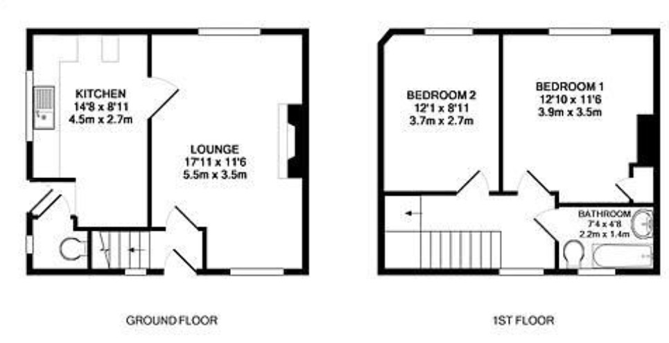 2 Bedrooms Semi-detached house to rent in St. Augustines Mount, Chesterfield S40