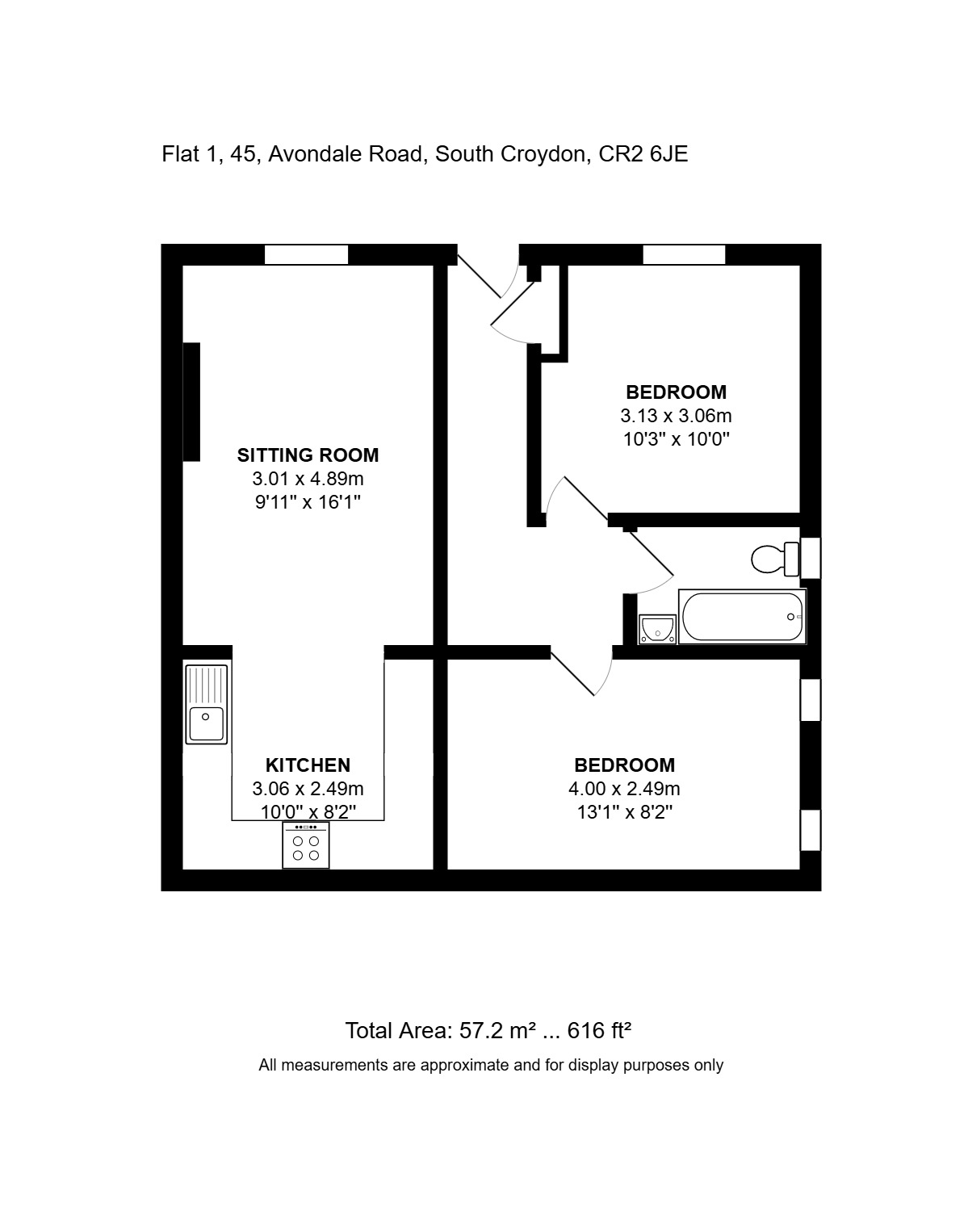 45, Avondale Road, South Croydon floorplan