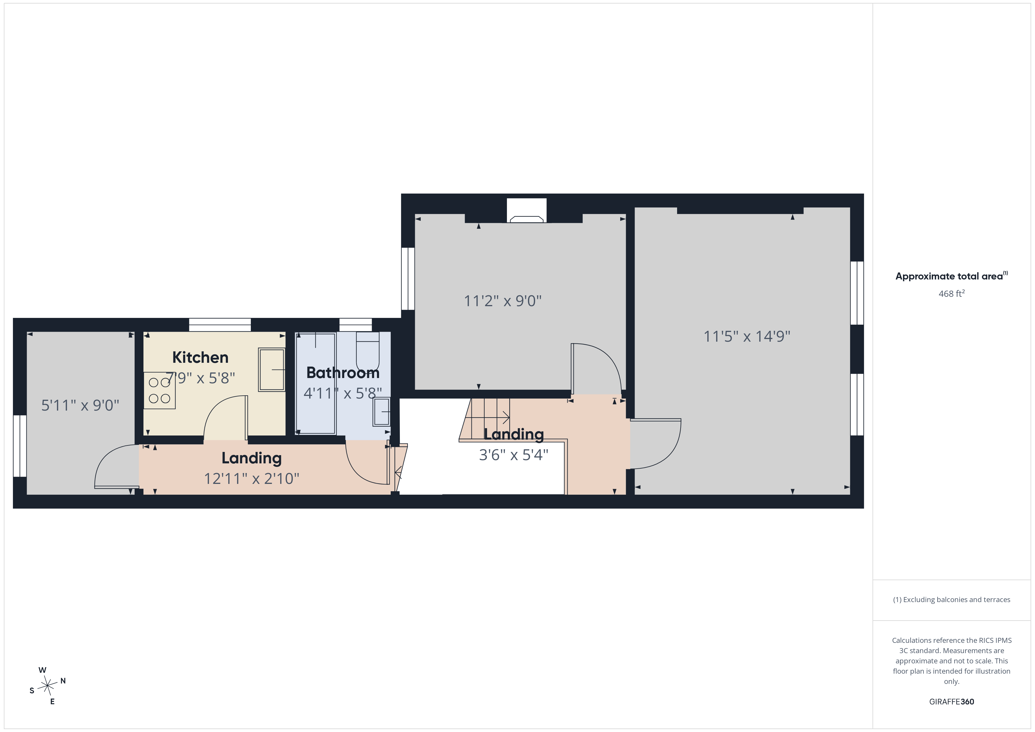First Floor, 4A, Granville Road, South Woodford floorplan