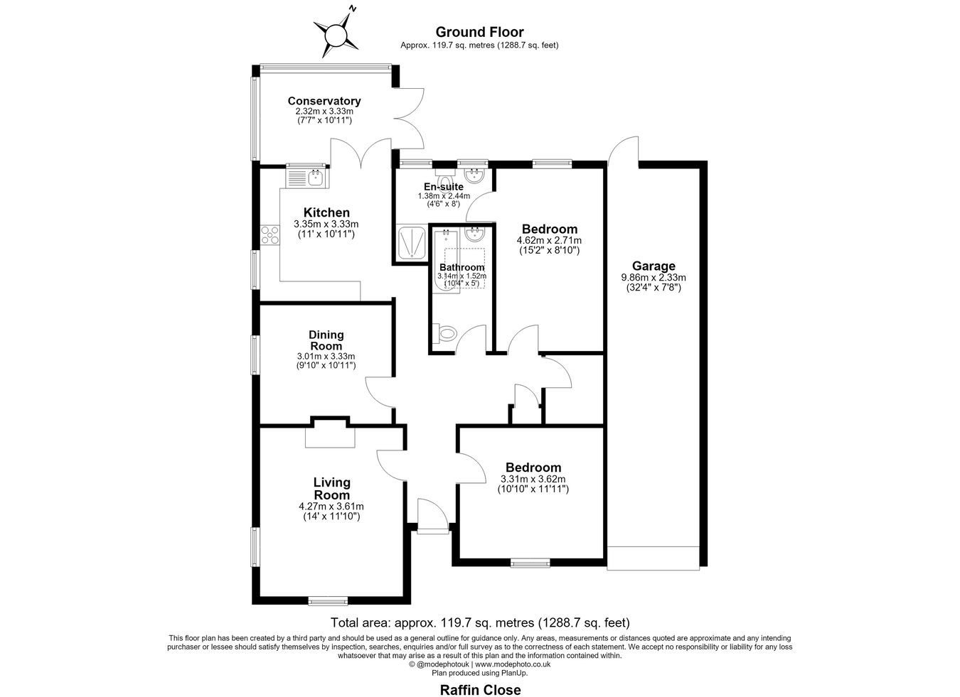 Raffin Close, Knebworth floorplan