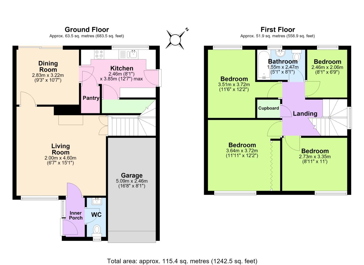 Churnet Close, Nottingham floorplan