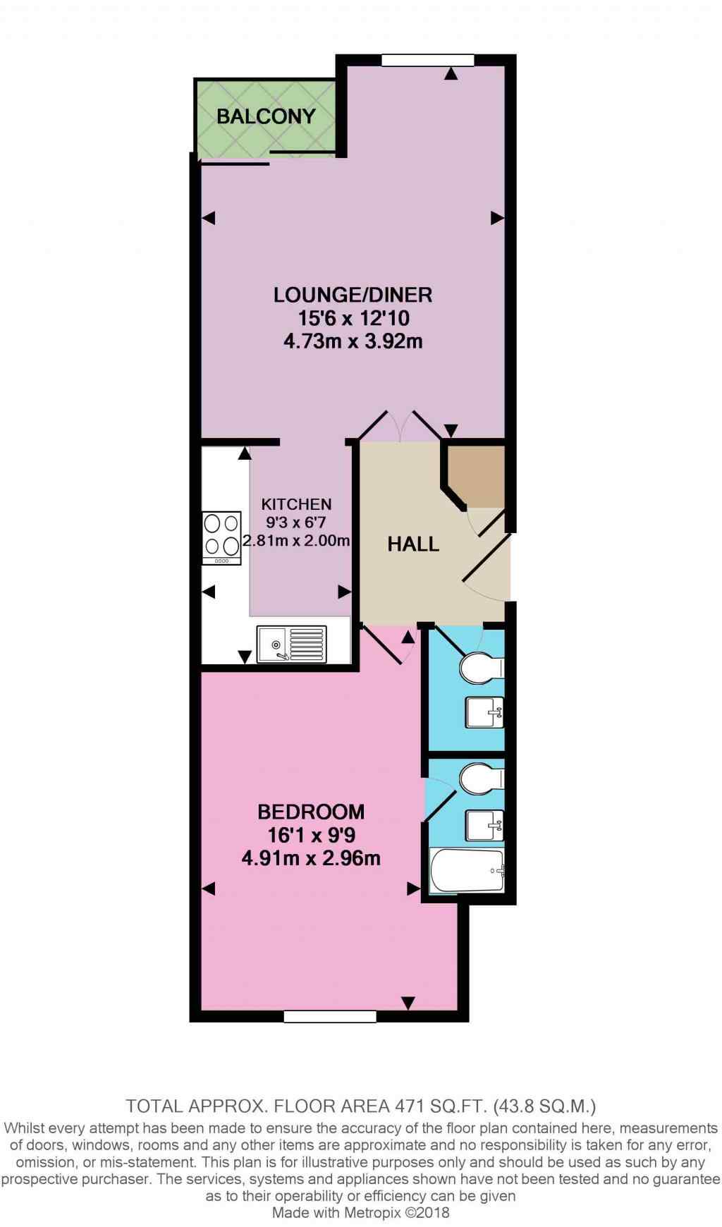 1 Bedrooms Flat to rent in Fishguard Way, London E16