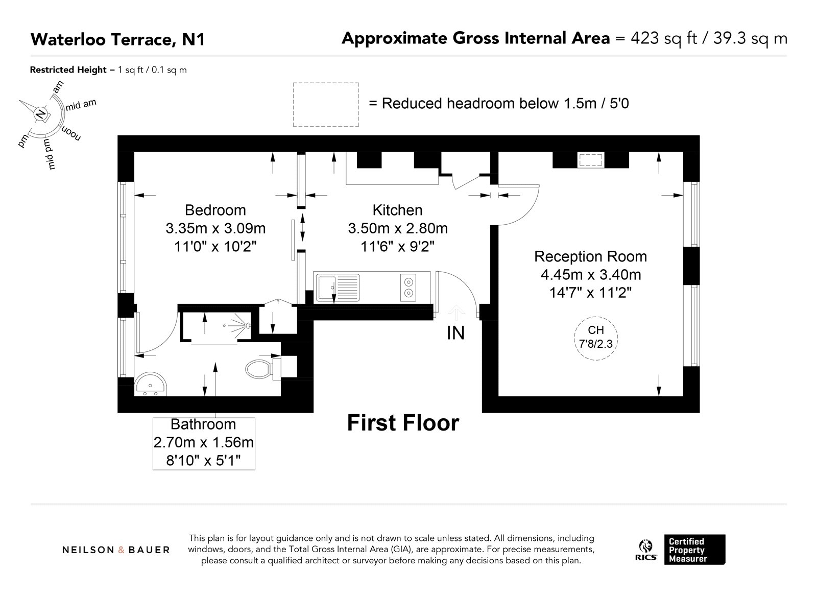 First Floor Flat, 3, Waterloo Terrace, London floorplan