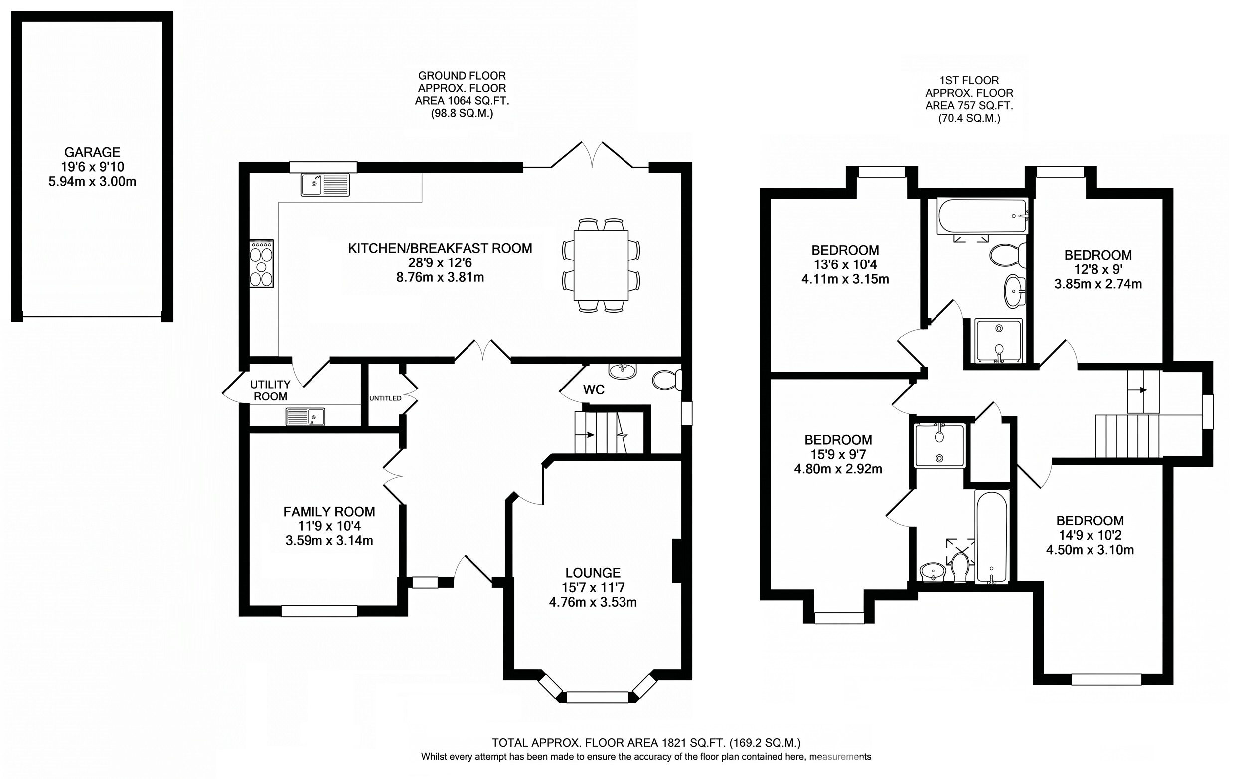 1 Chance Mead, Mayfield Avenue, New Haw floorplan