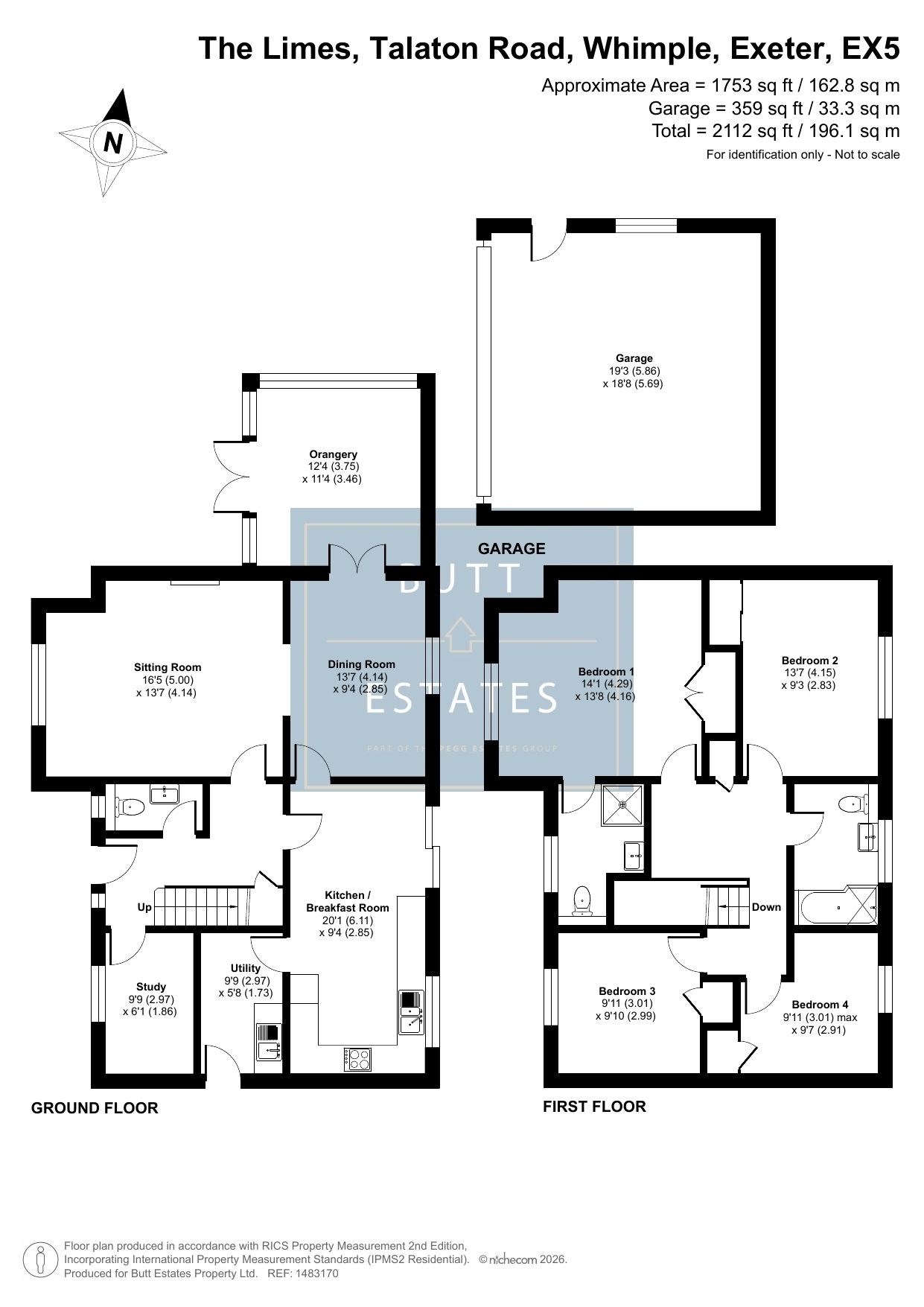 The Limes, Talaton Road, Exeter floorplan