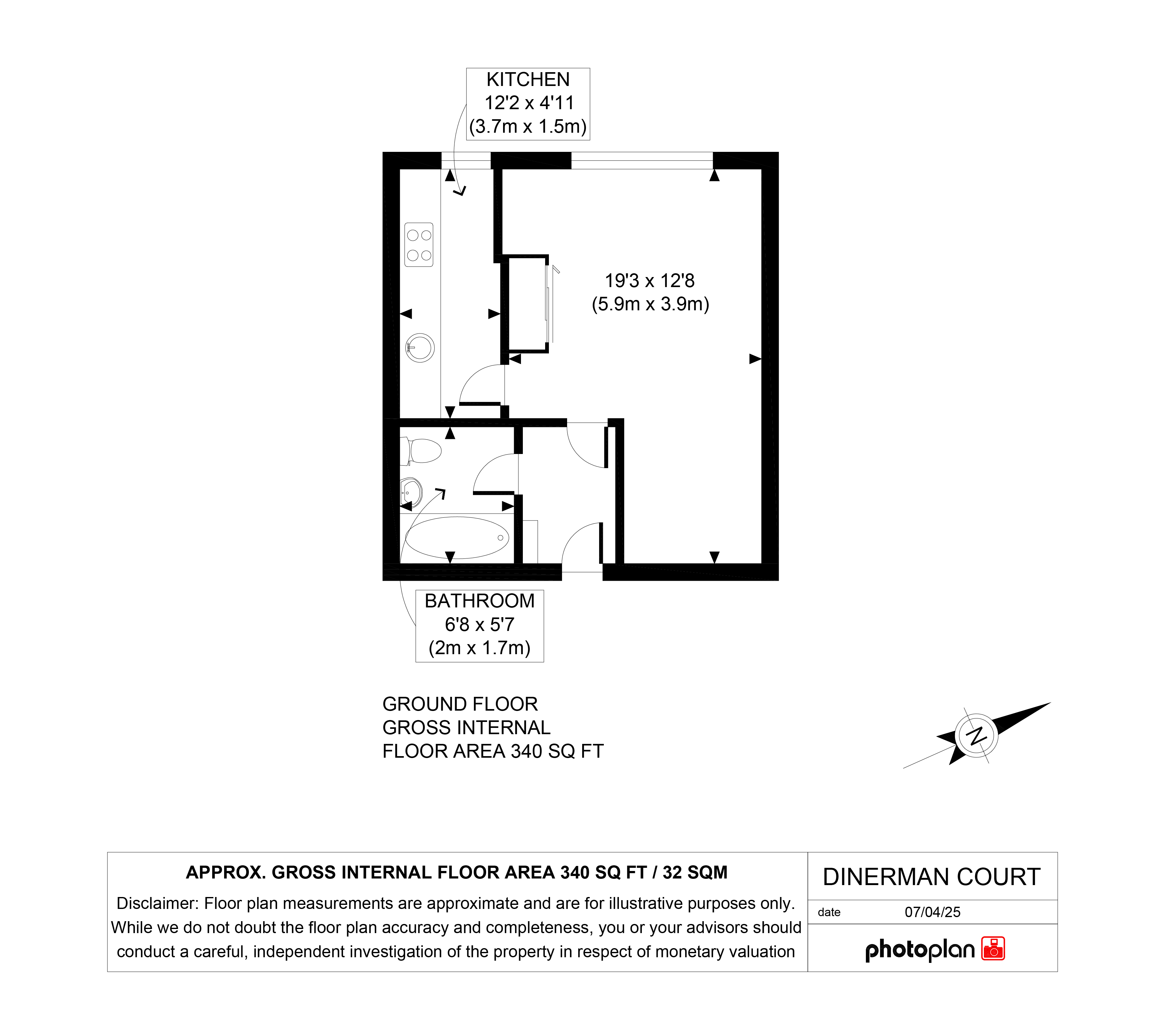 5 Dinerman Court, Boundary Road, London floorplan