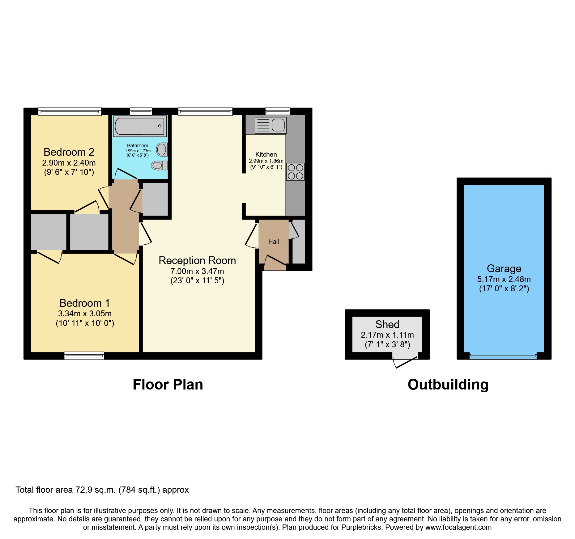 5, Hazelbank Court, Chertsey floorplan