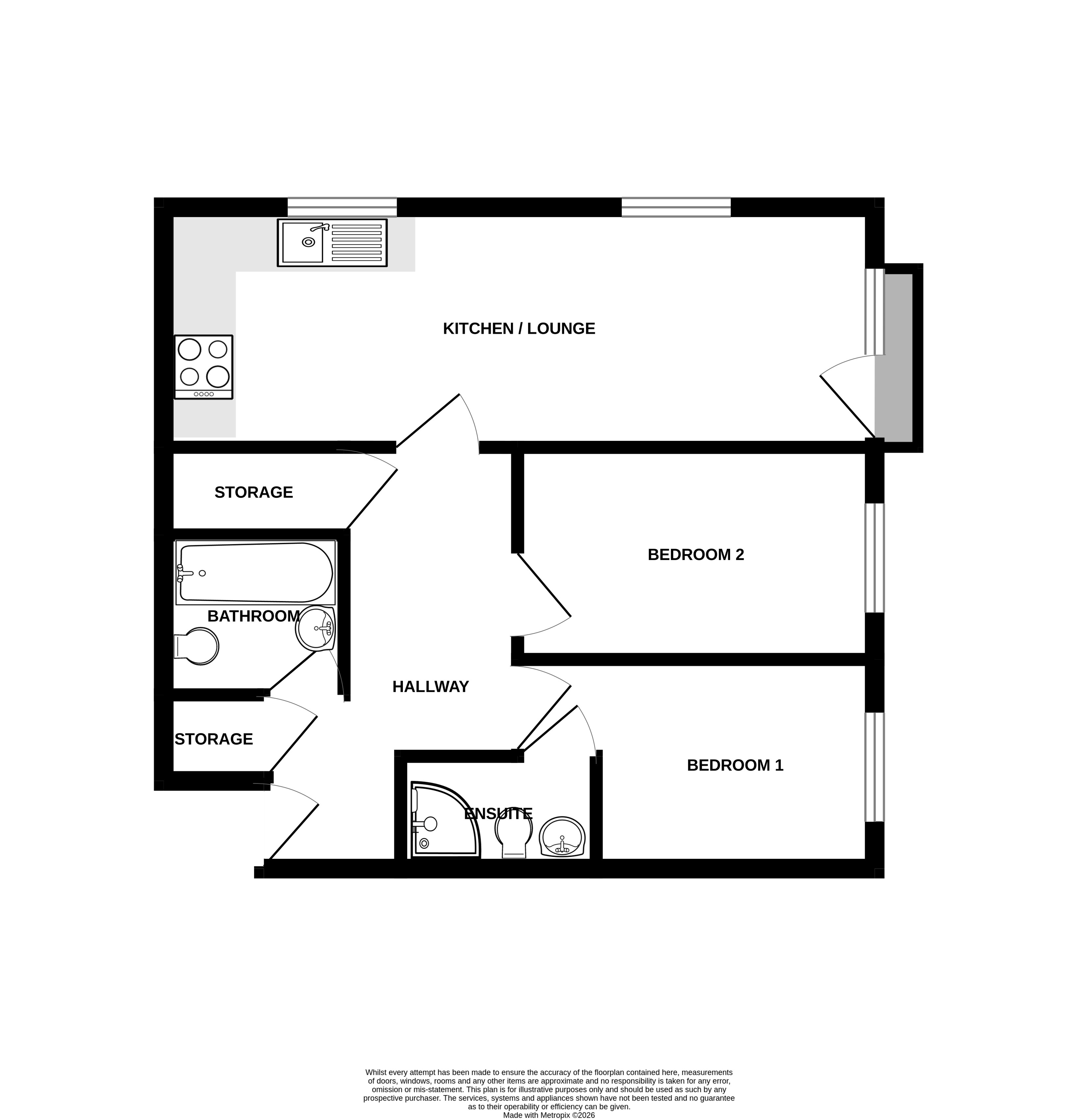 Flat 24 Montague House, 38, Crimea Road, Hampshire floorplan
